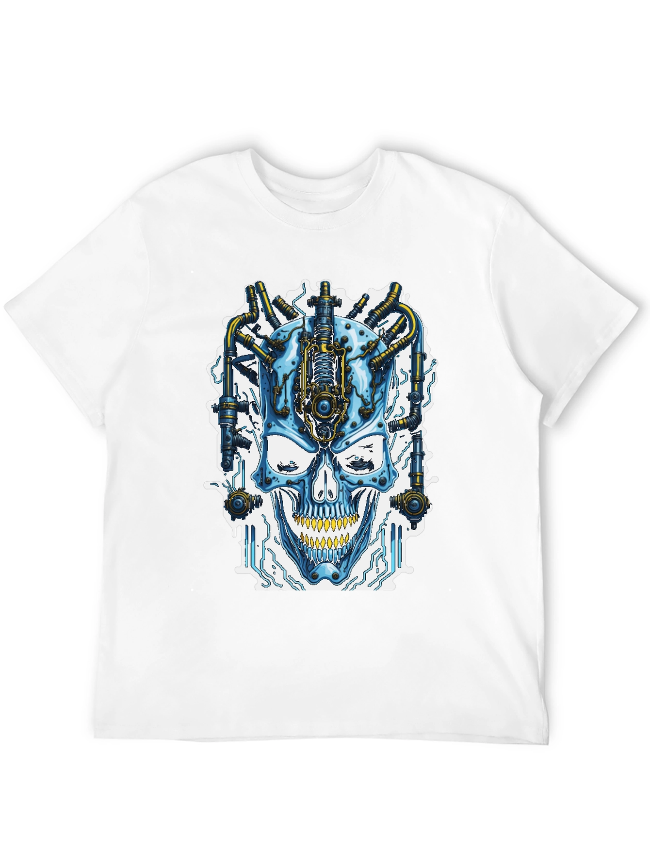 Cyberpunk Skull T-Shirt - Futuristic Style - 12