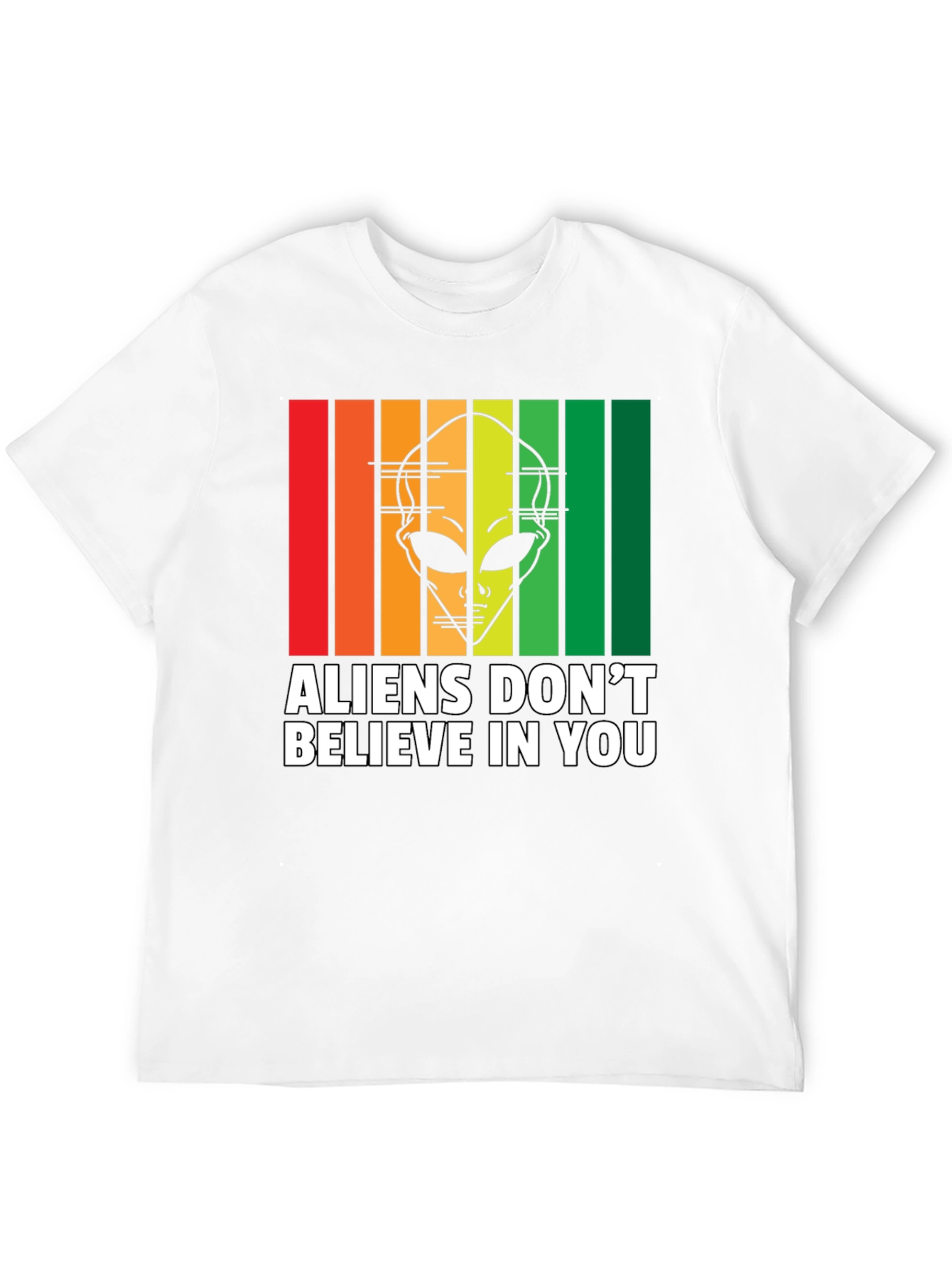 Black Aliens Don't Believe in You T-Shirt view 12