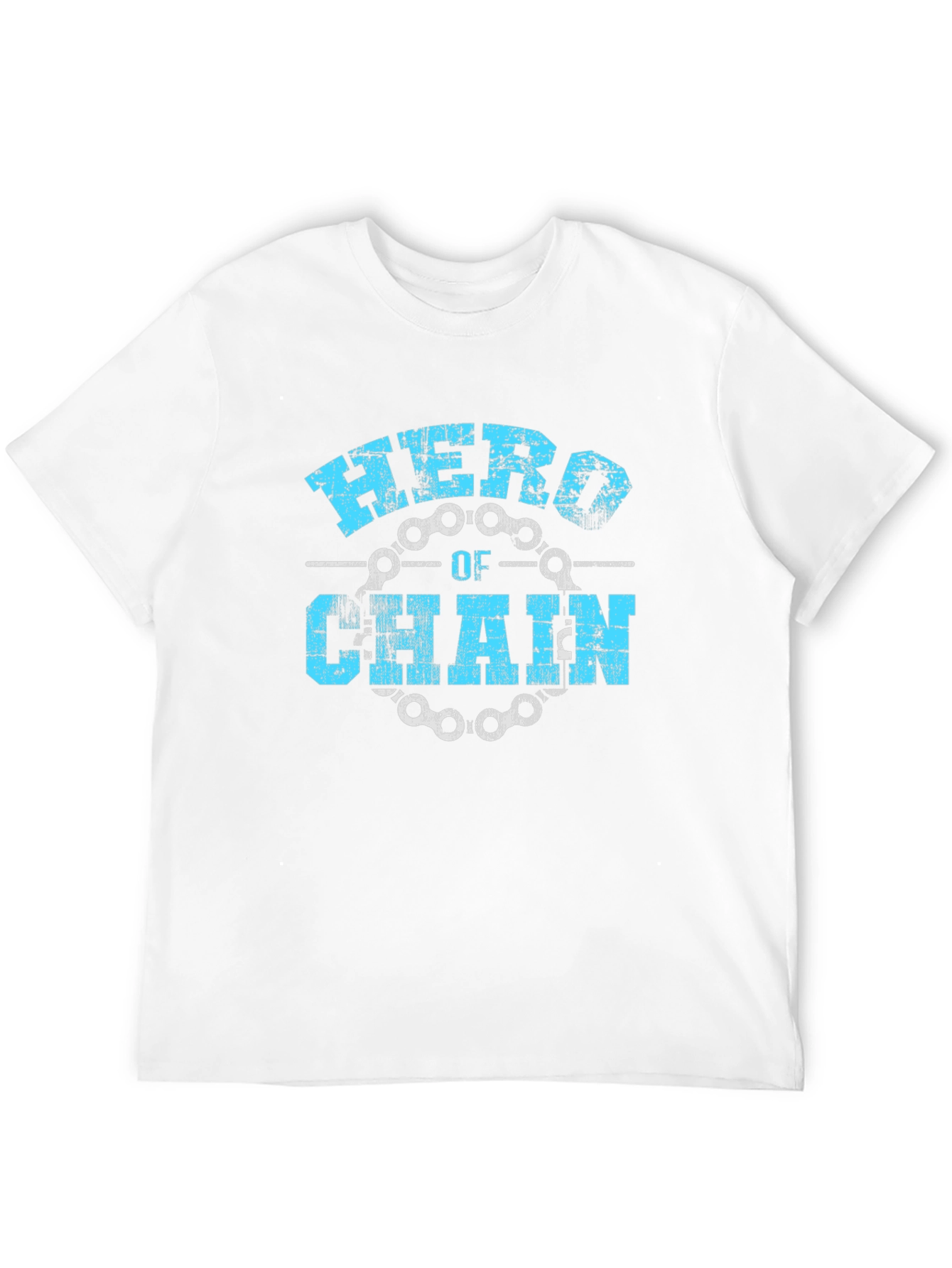 Black Hero of Chain T-Shirt - Black Bicycle Cycling Tee view 12