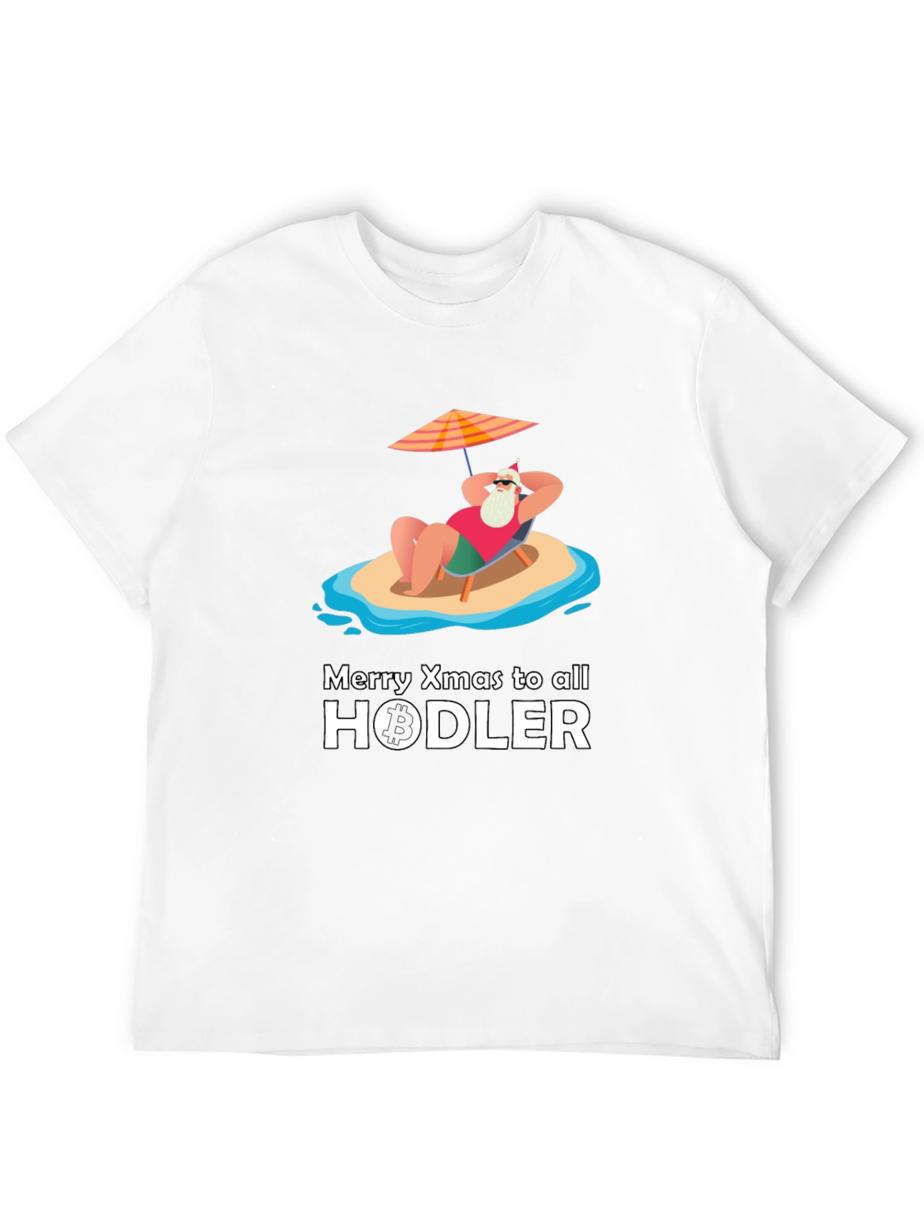 Black Holiday HODLer T-Shirt - Bitcoin Christmas view 12