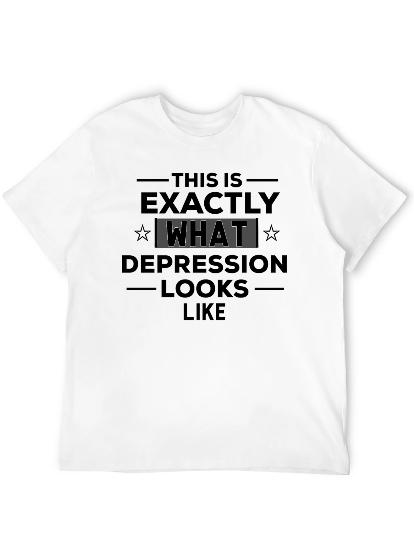 Black This is Exactly What Depression Looks Like T-Shirt view 12