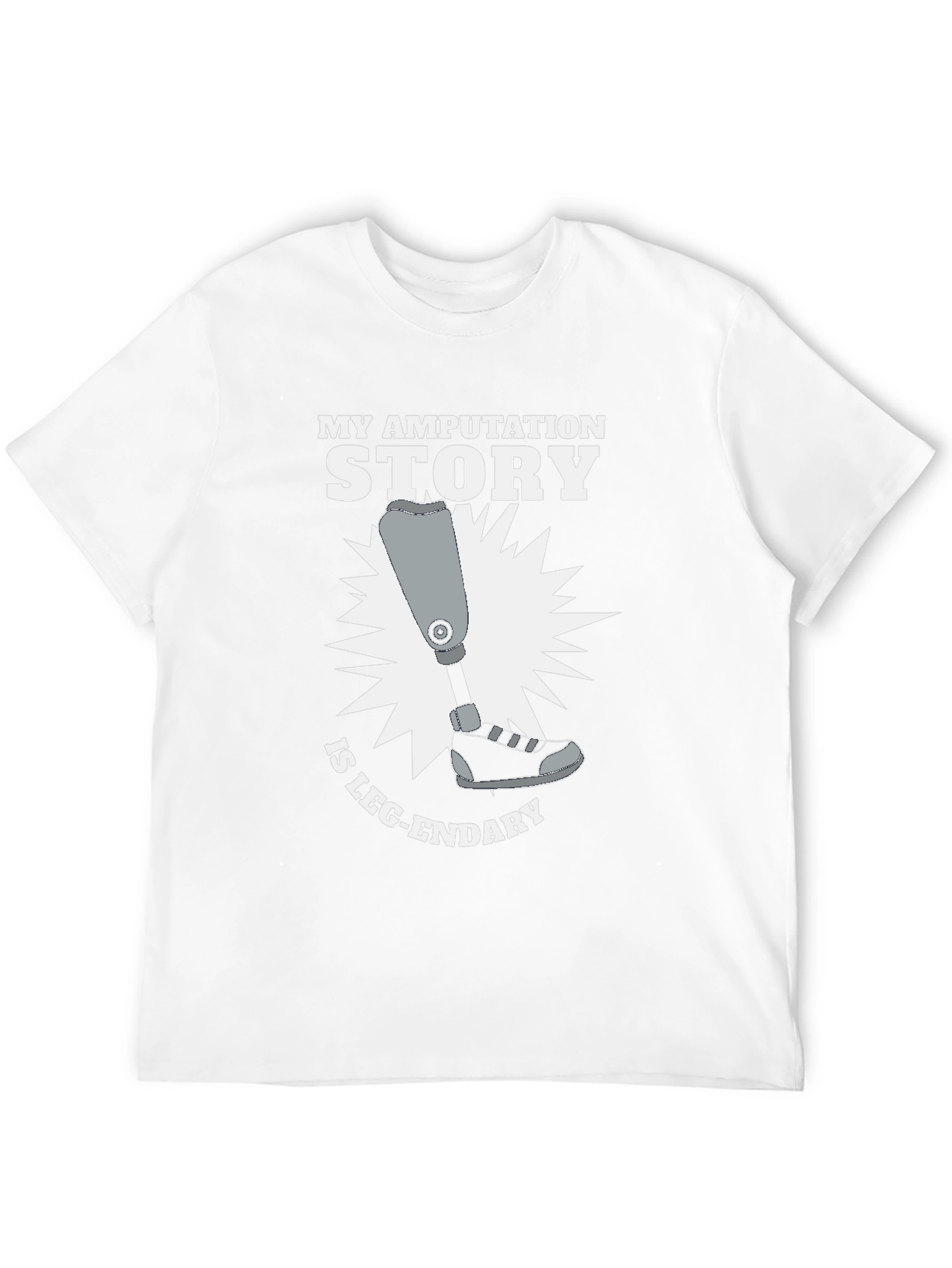 Black My Amputation Story T-Shirt - Leg-endary Humor Tee view 12