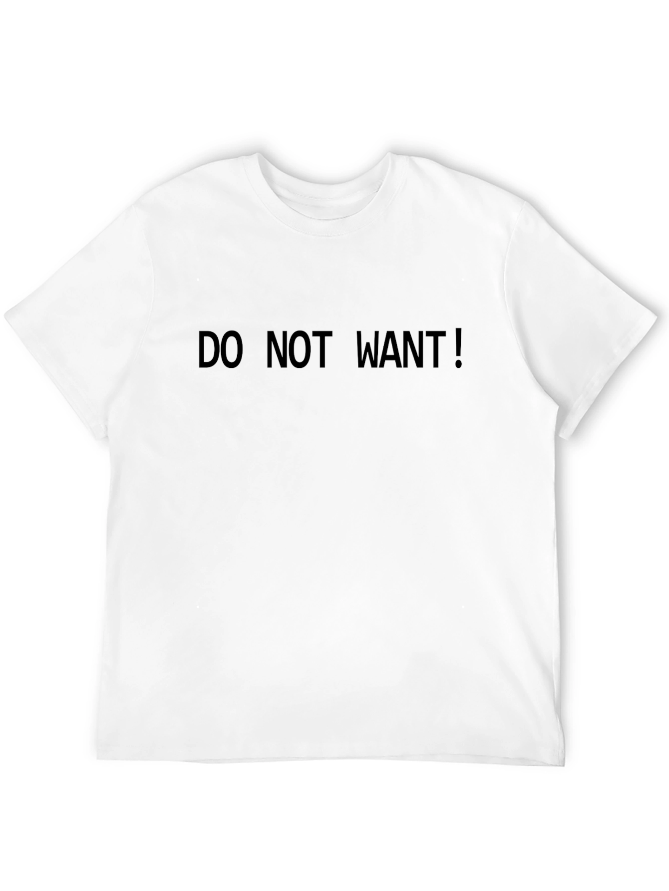 Black Do Not Want! Graphic T-Shirt view 12