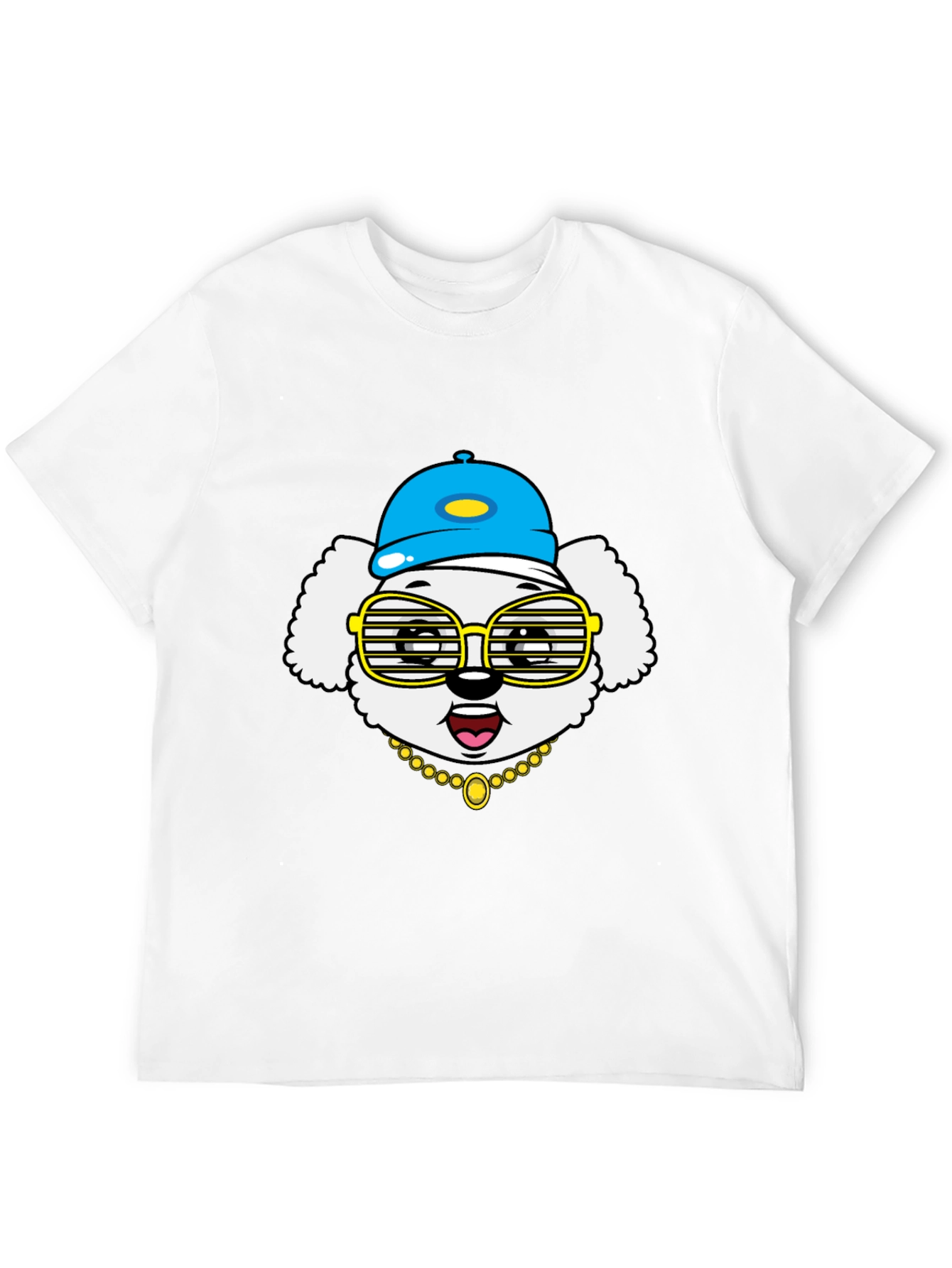 Dog Wearing Hat & Glasses T-Shirt - 12