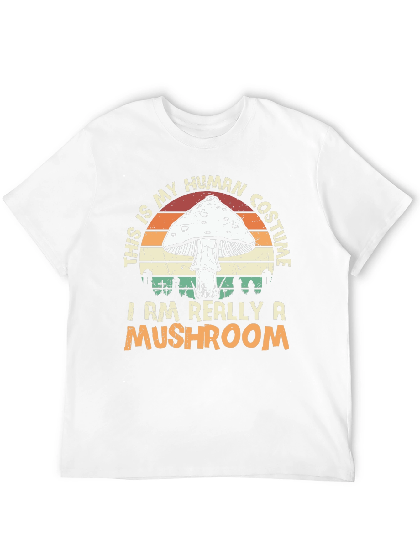 Black Mushroom Costume T-Shirt - Halloween Apparel view 12