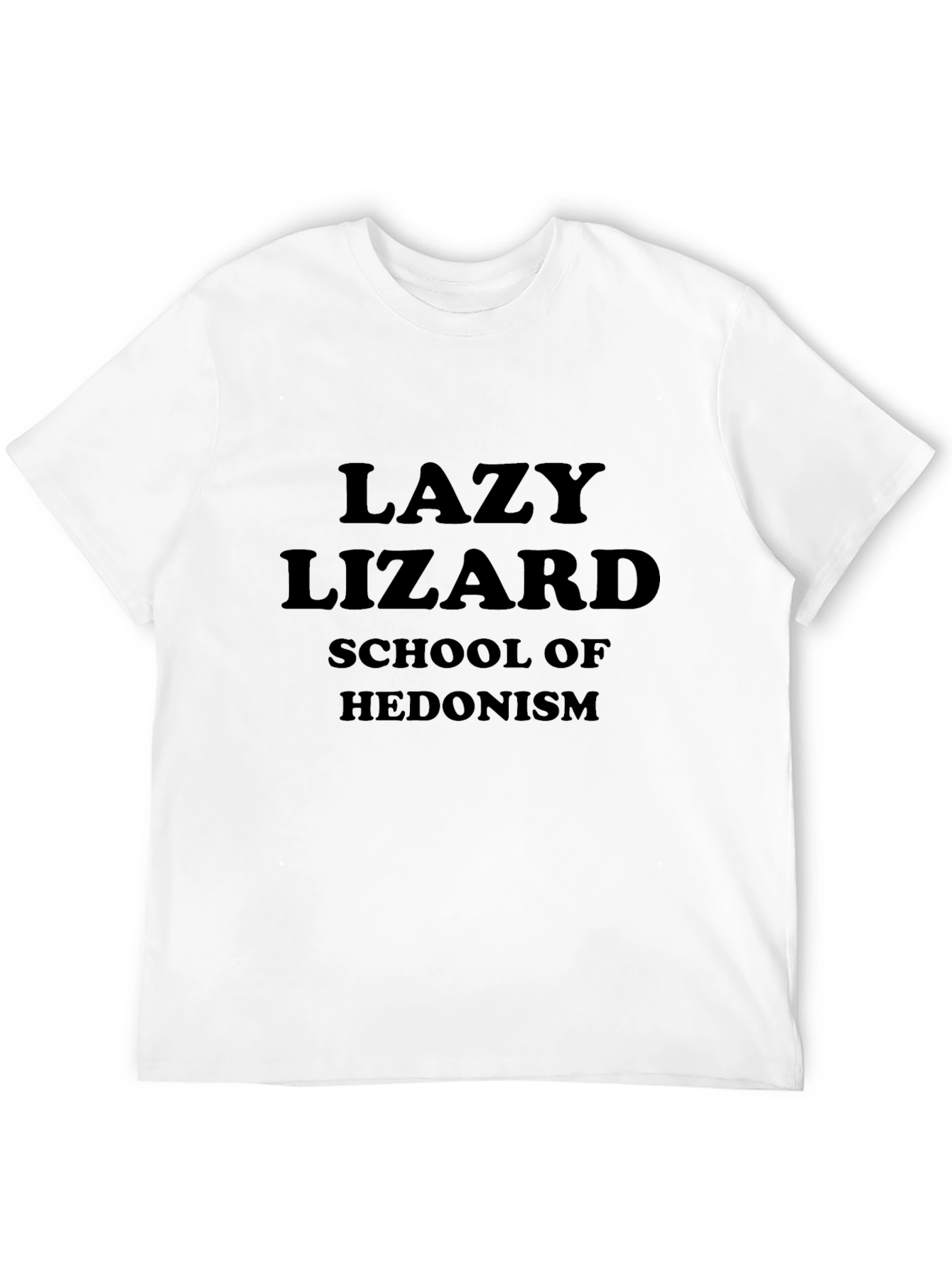 Black Lazy Lizard School of Hedonism Black T-Shirt view 12