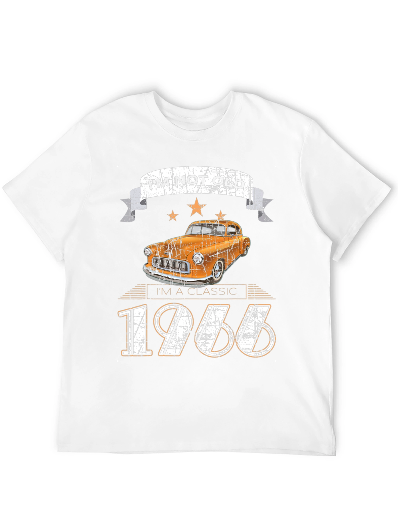 Black Classic 1966 Car T-Shirt view 12