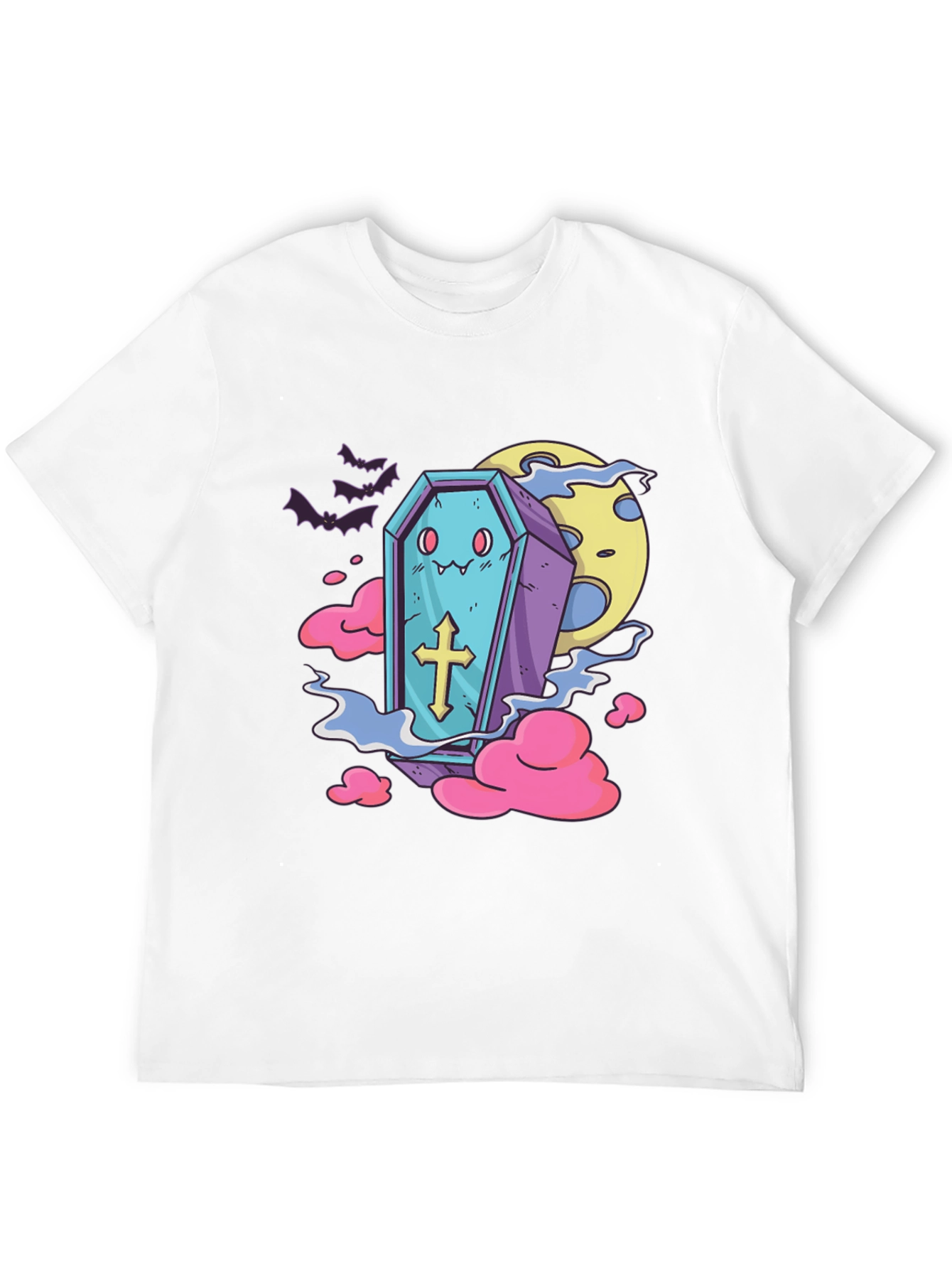 Black Kawaii Coffin T-Shirt - Cute Gothic Style view 12