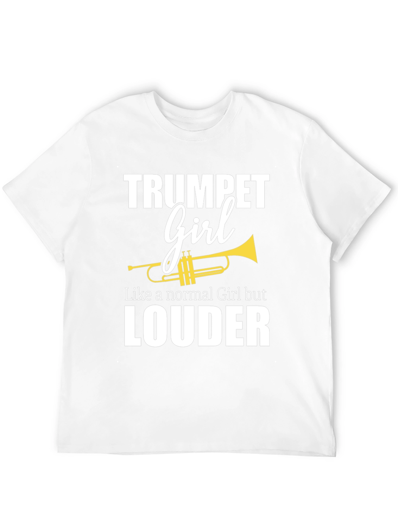 Black Trumpet Girl T-Shirt - Loud & Proud Musician Tee view 12