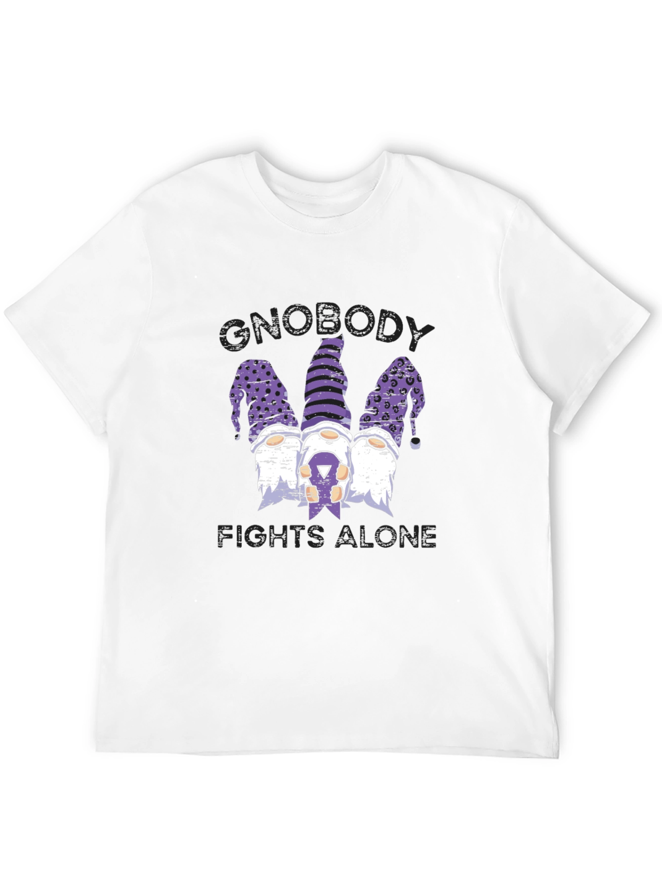 Black Gnobody Fights Alone Graphic Tee view 12
