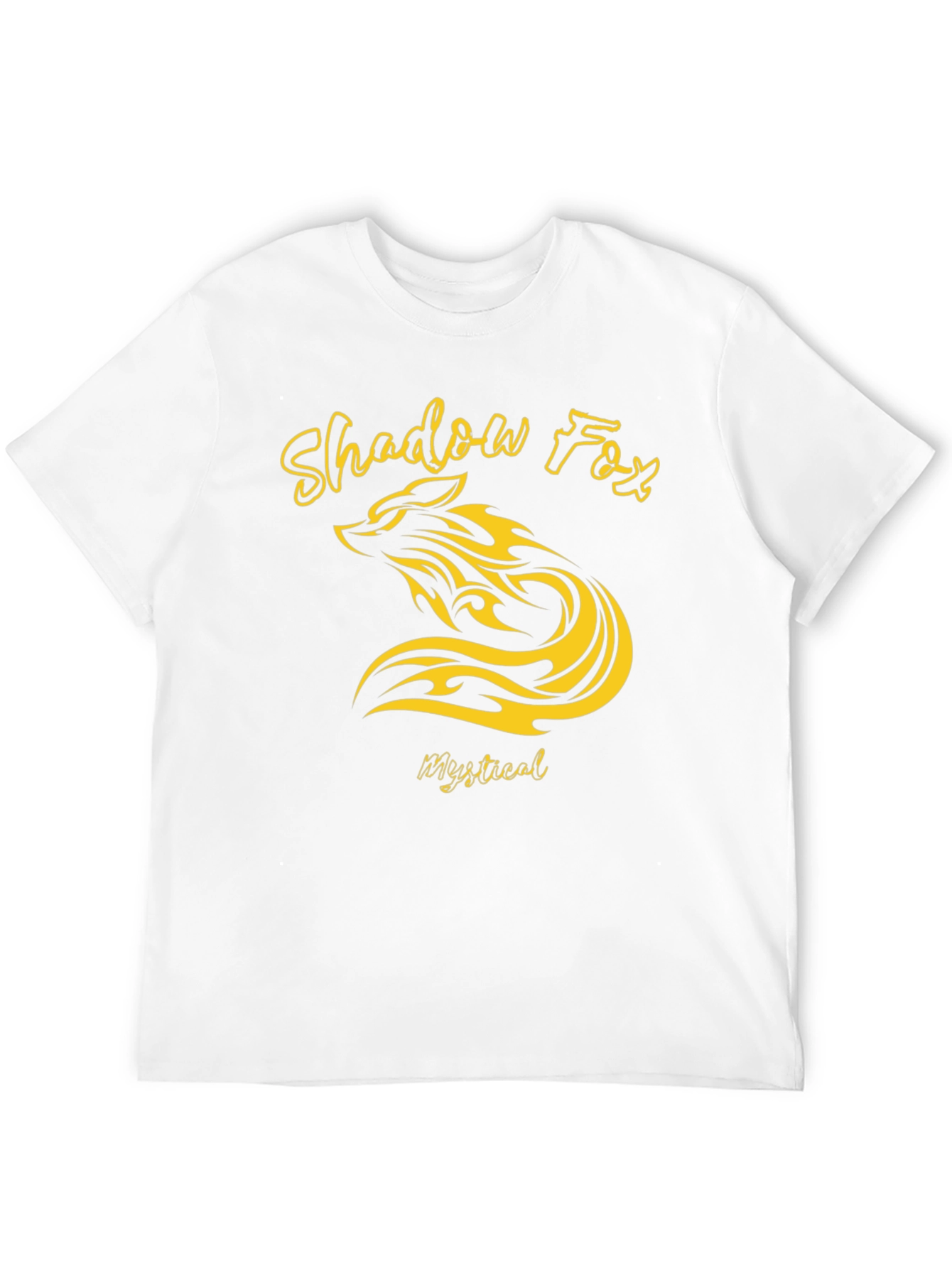 Black Shadow Fox Mystical Graphic T-Shirt view 12