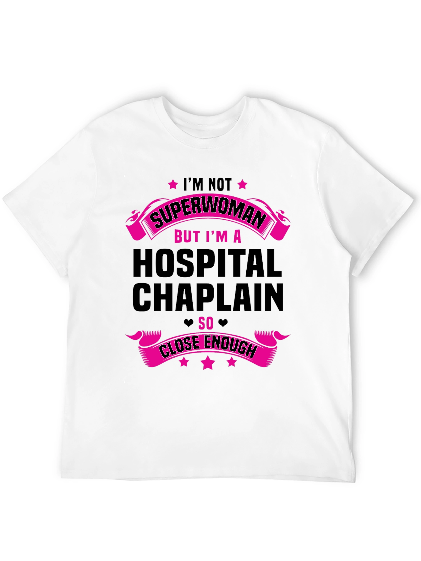 Black Hospital Chaplain Superwoman Graphic Tee view 12