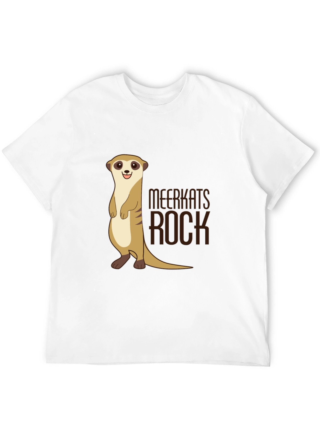 Black Meerkats Rock T-Shirt - Black Cotton Graphic Tee view 12