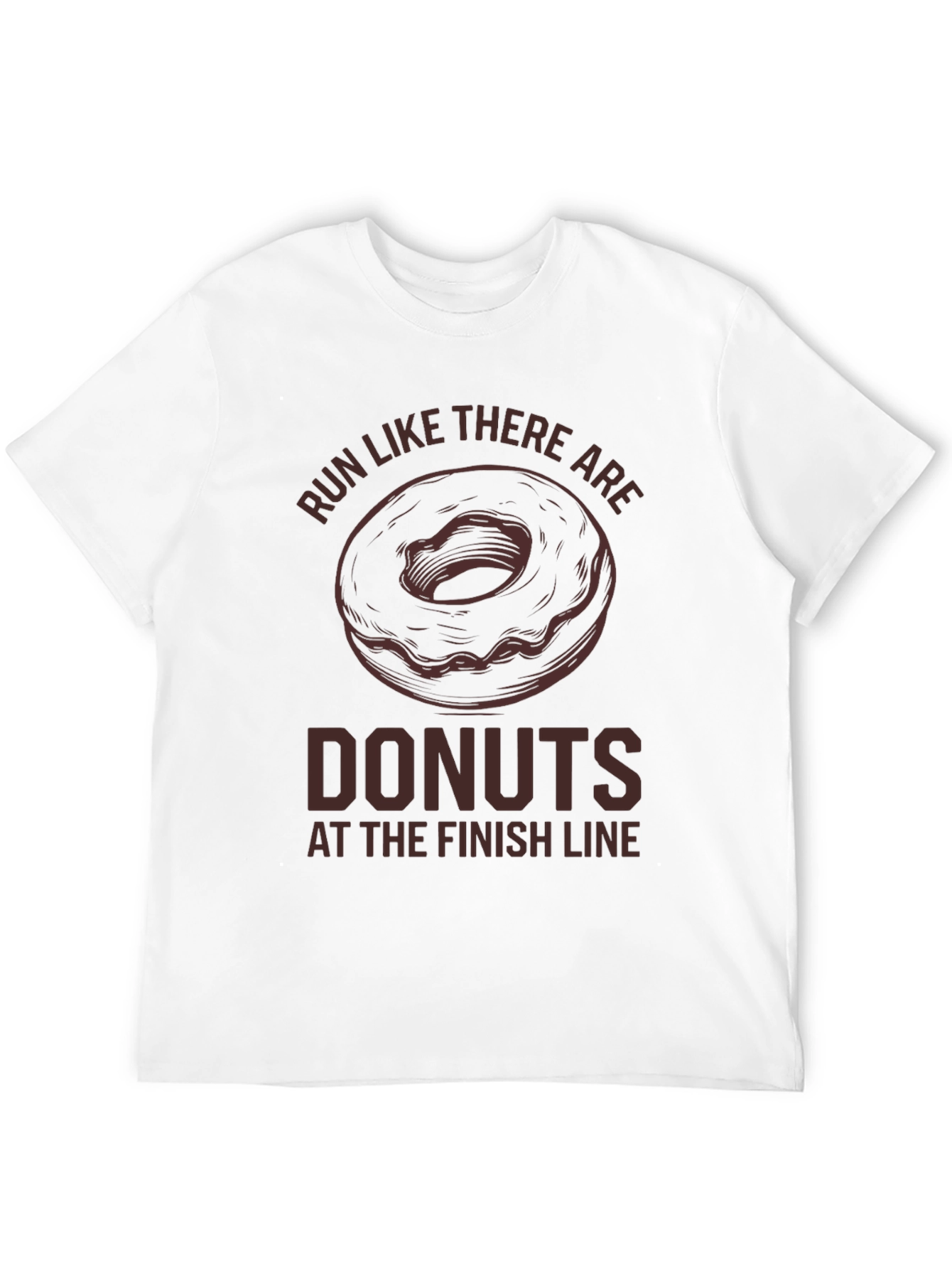 Black Run For Donuts T-Shirt - Funny Running Tee view 12