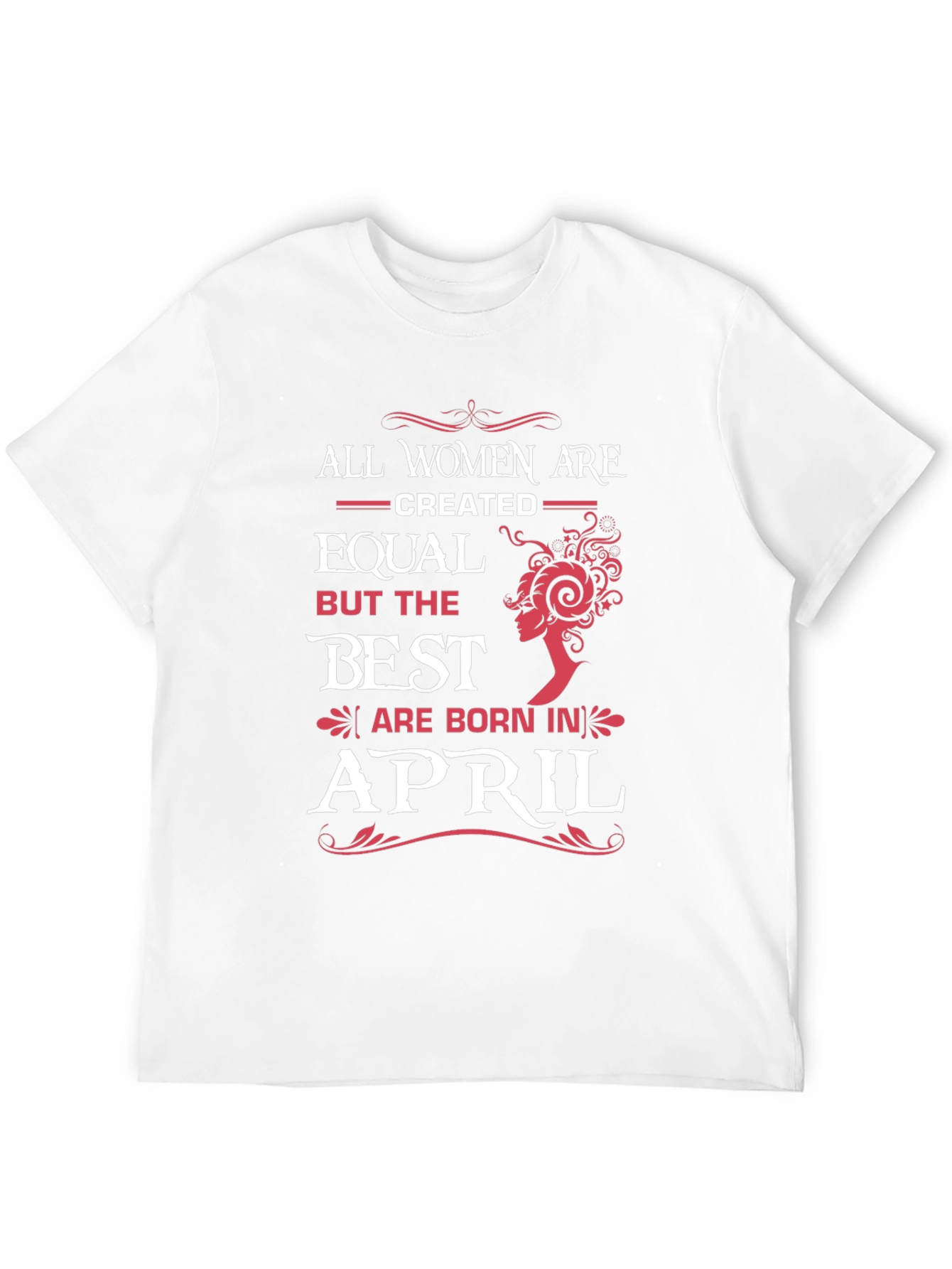 Black Best Women Are Born In April Black T-Shirt view 12