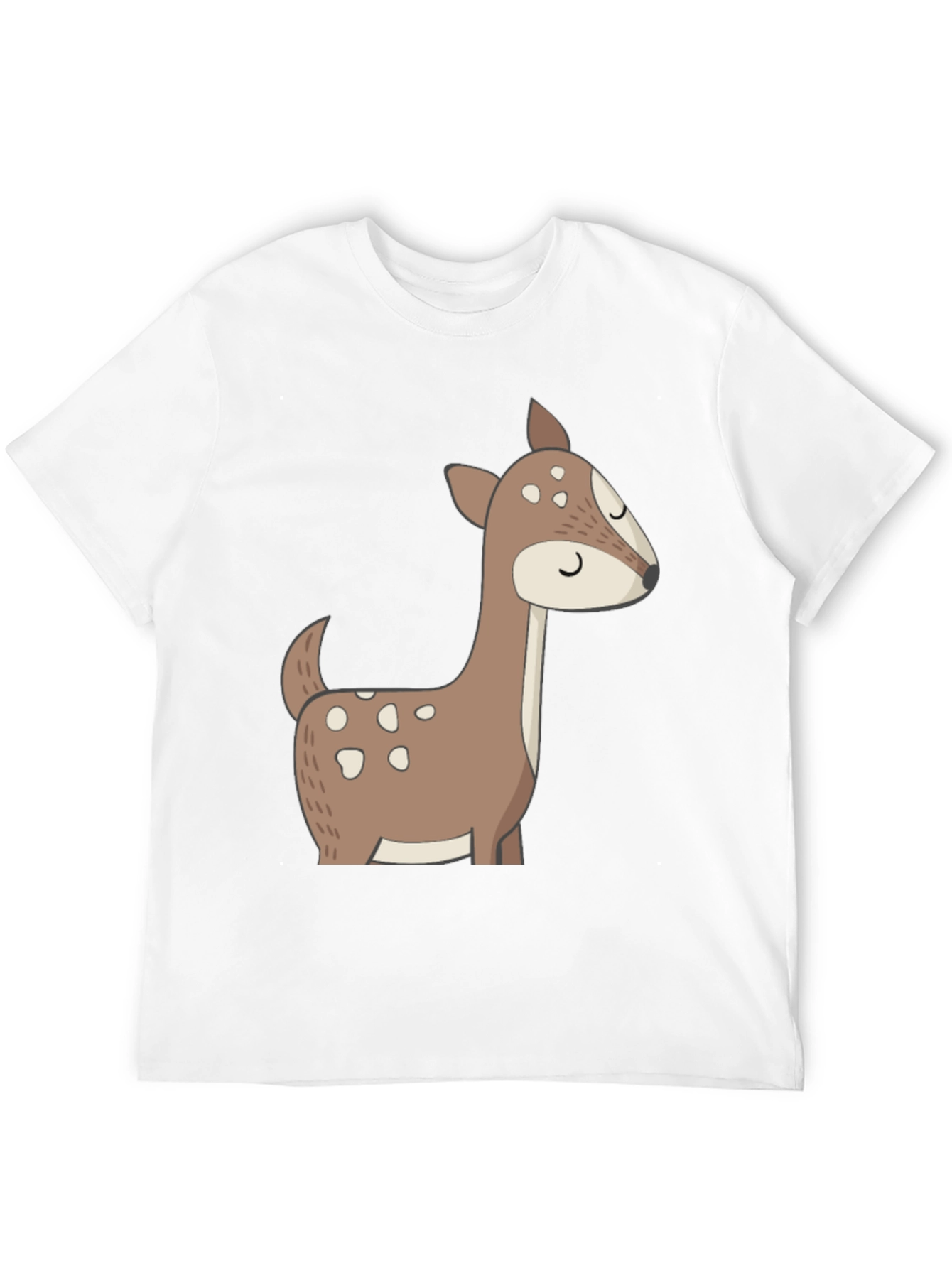 Black Cute Deer Graphic Tee - Black T-Shirt view 12