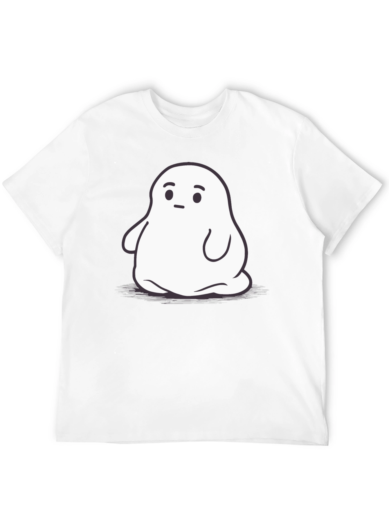 Black Ghost Graphic Black T-Shirt view 12