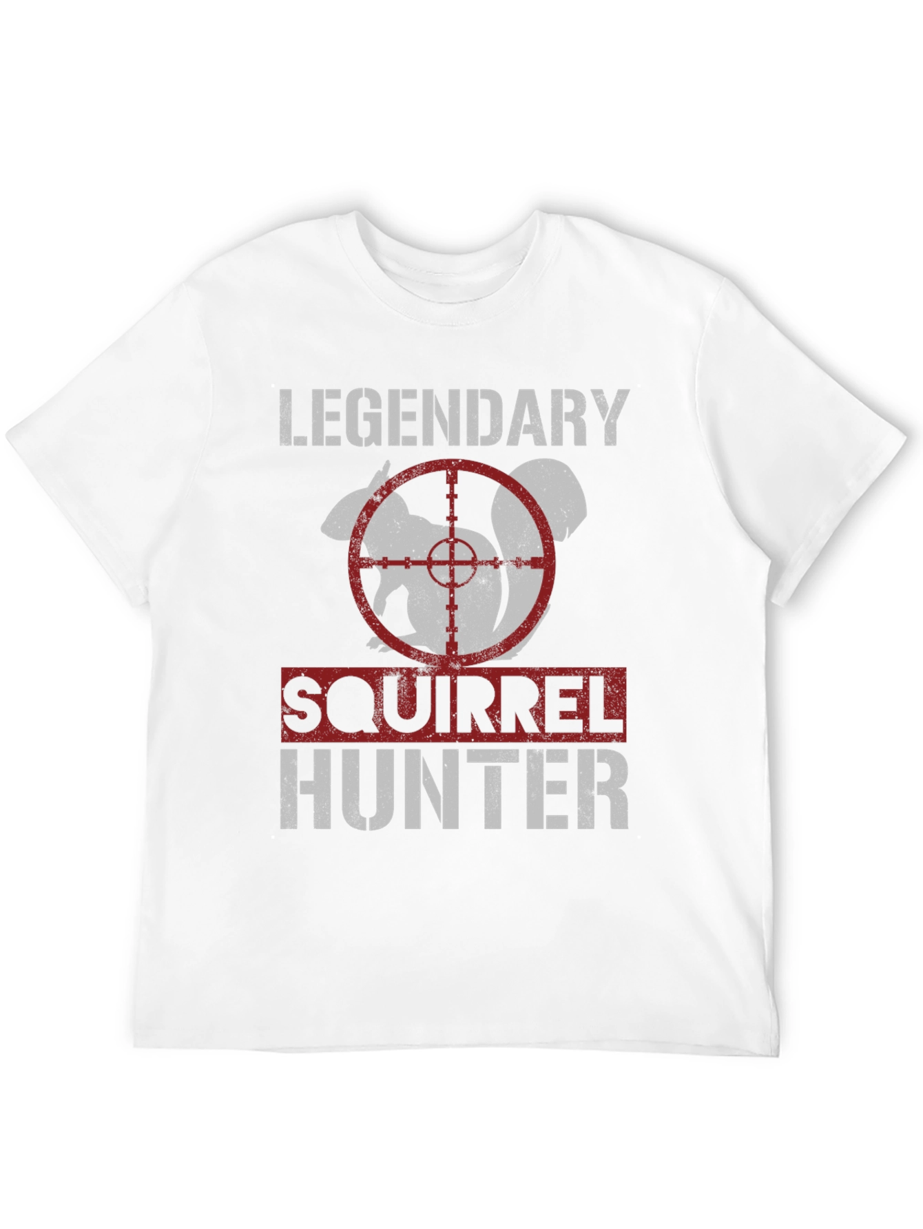 Black Legendary Squirrel Hunter T-Shirt - Funny Hunting Tee view 12