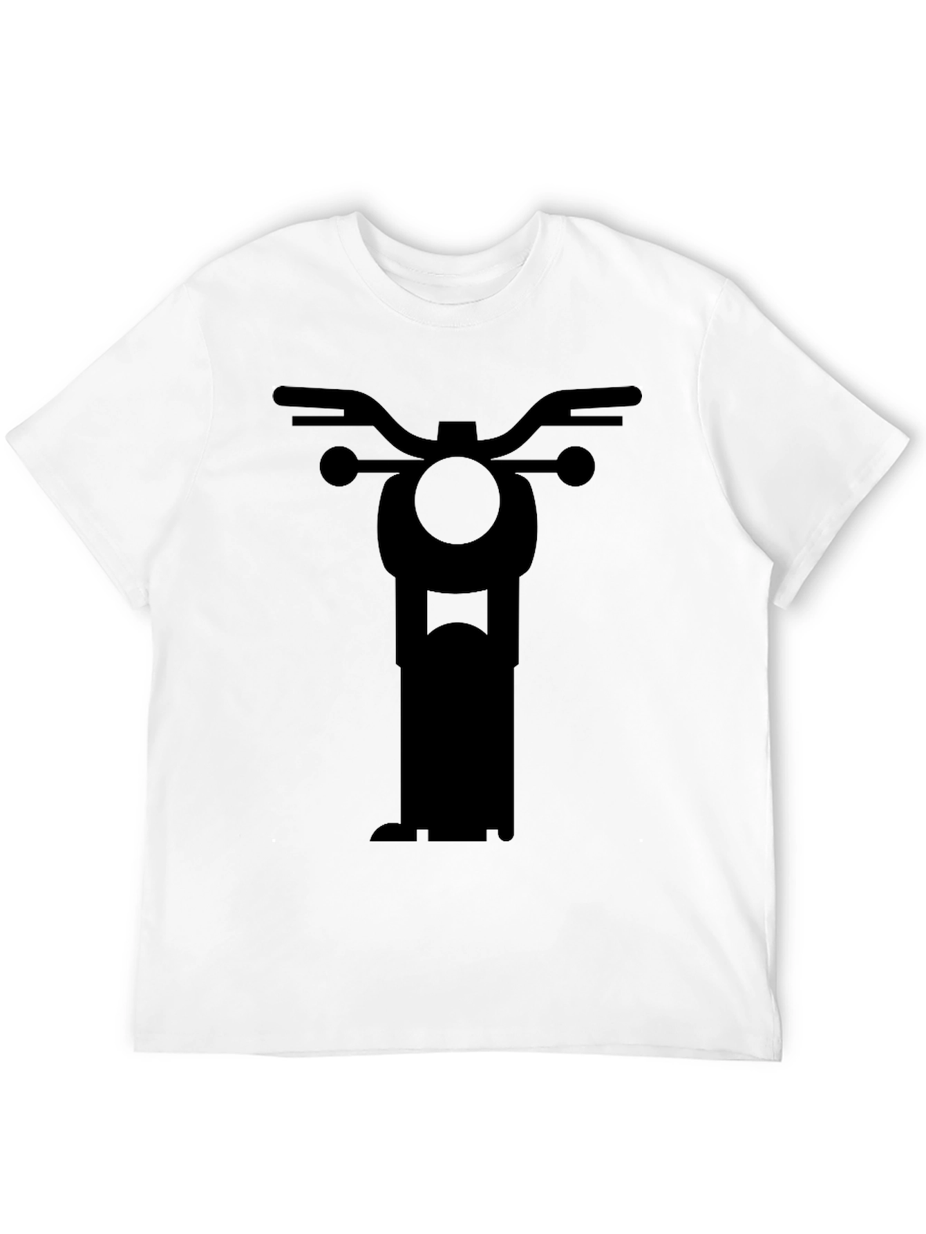 Black Motorcycle Graphic Tee - Classic Ride Style view 12