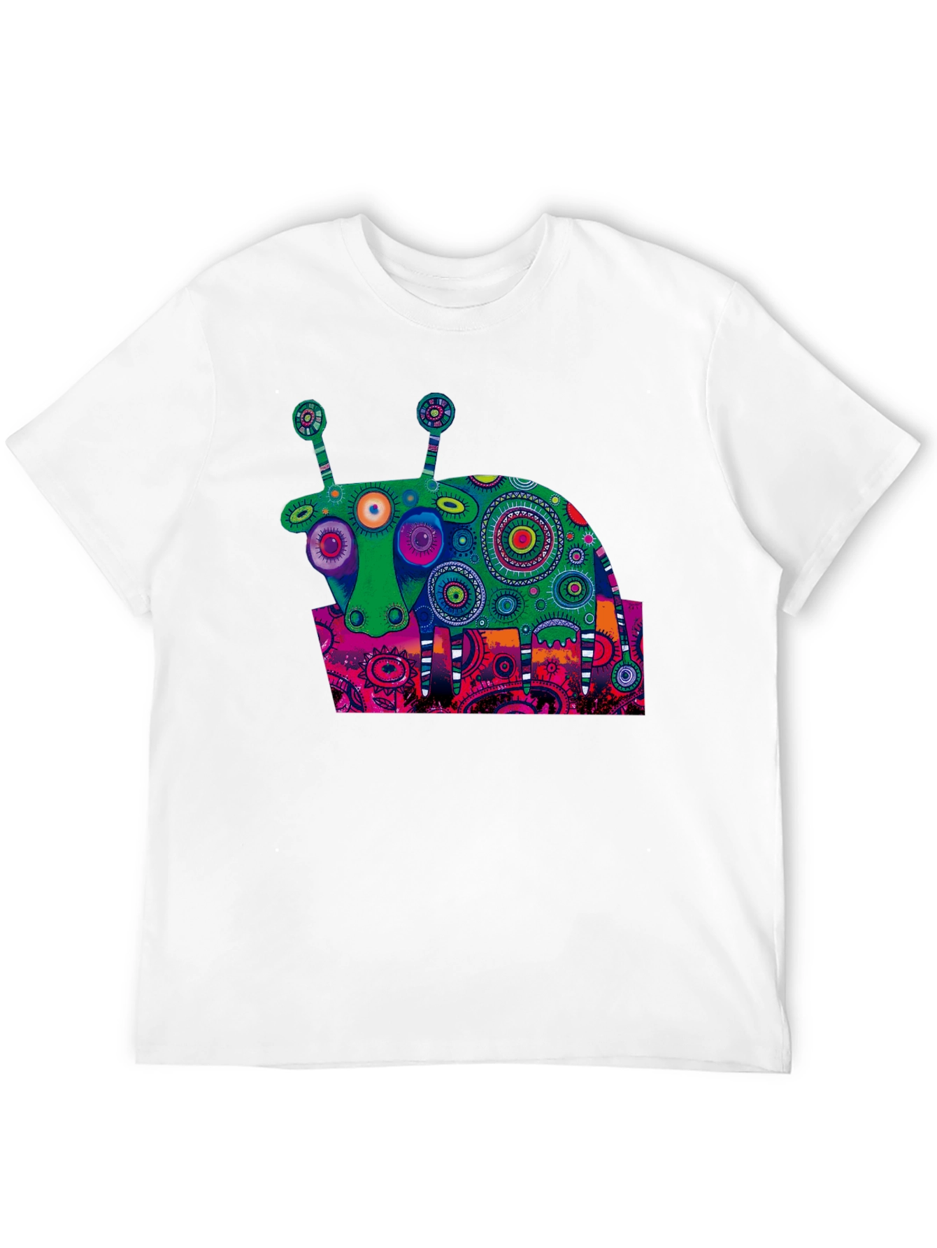 Black Abstract Art Cow T-Shirt - Unique Graphic Tee view 12