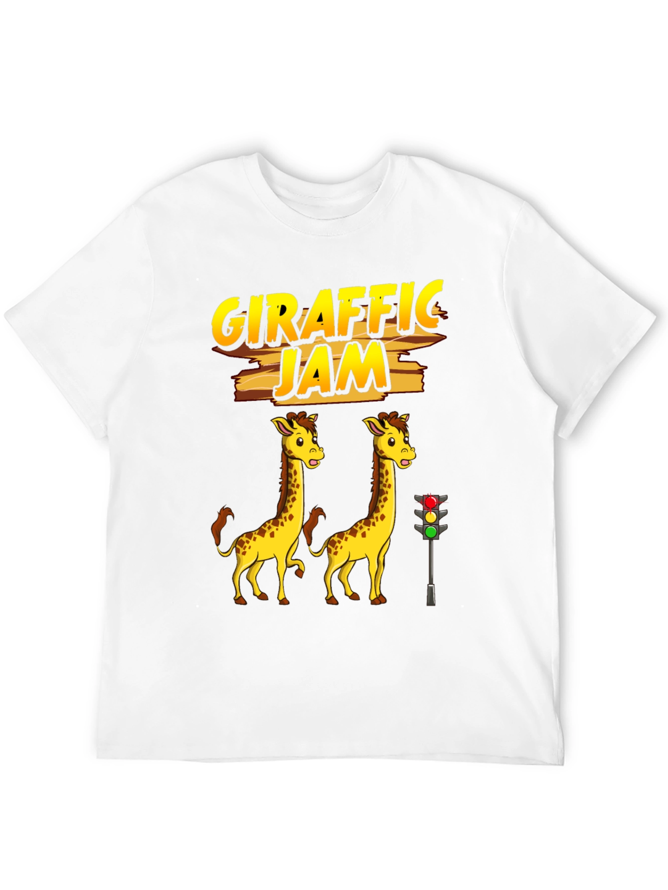 Black Girafffic Jam Tee - Funny Traffic Humor Shirt view 12