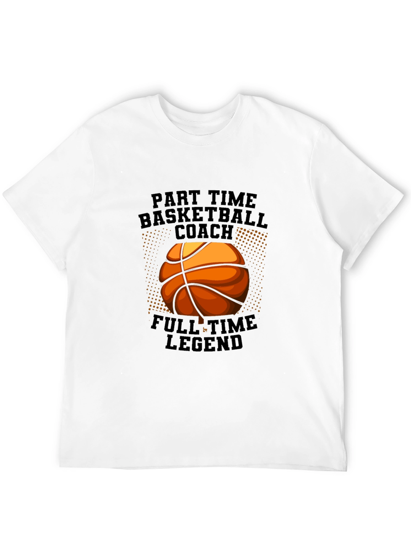 Black Basketball Coach Legend Tee view 12