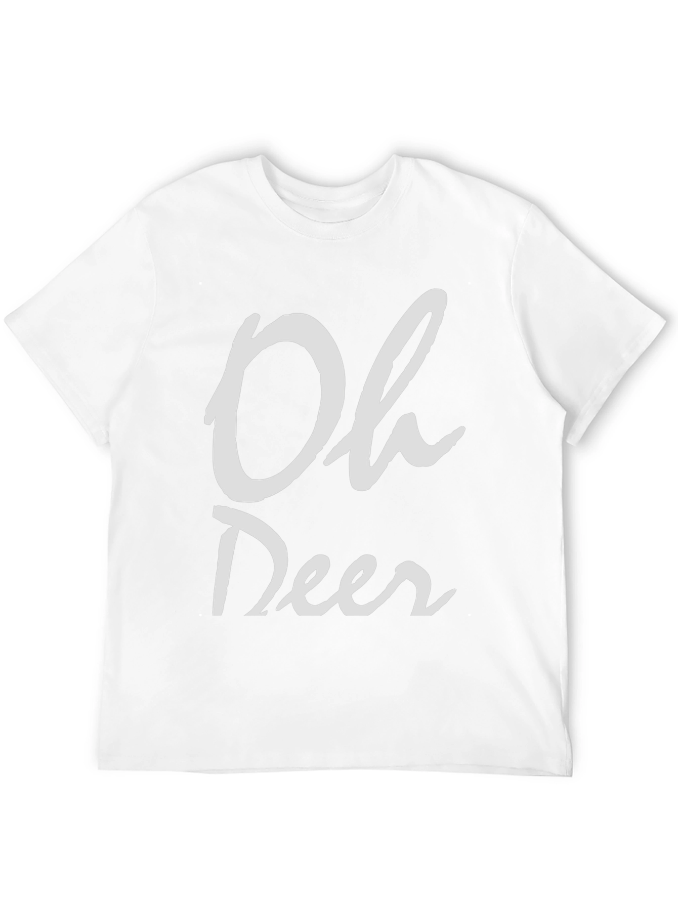 Black Oh Deer T-Shirt - Funny Graphic Tee view 12