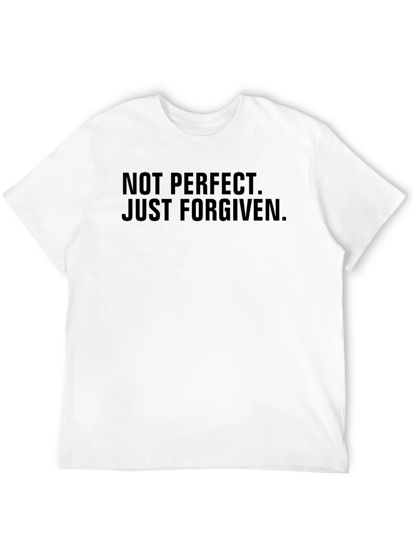 Black Not Perfect Just Forgiven Graphic Tee view 12
