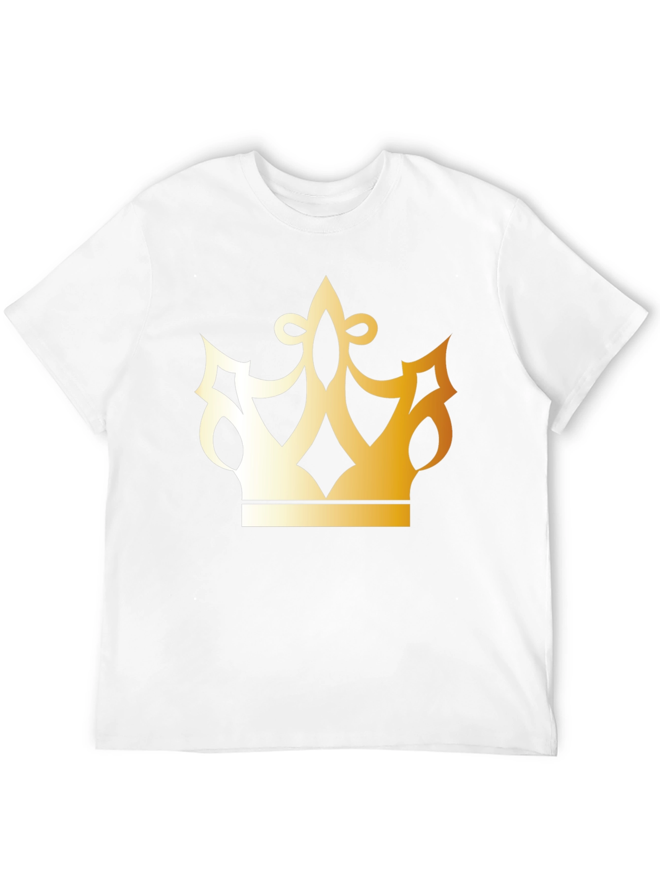 Black Golden Crown Graphic Black T-Shirt view 12