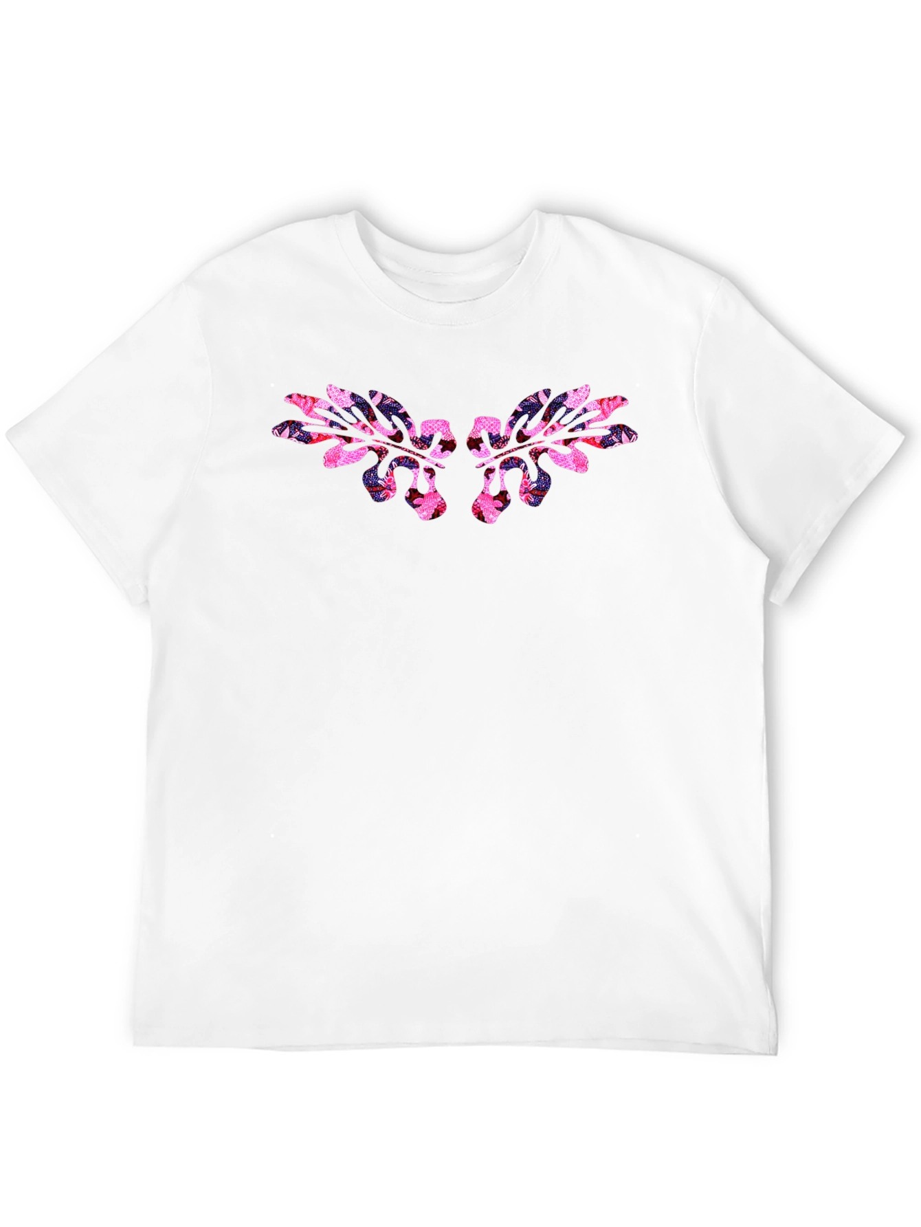 Floral Wing Graphic Black T-Shirt - 12
