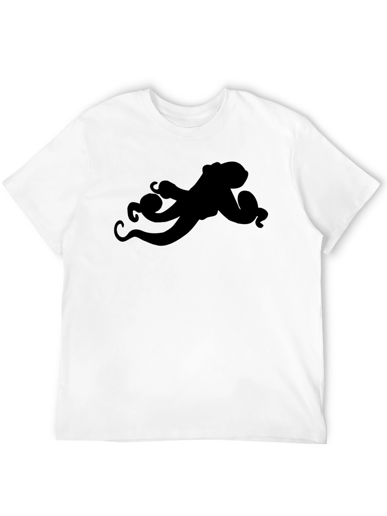 Black Black Octopus Graphic Tee - Unique Design view 12