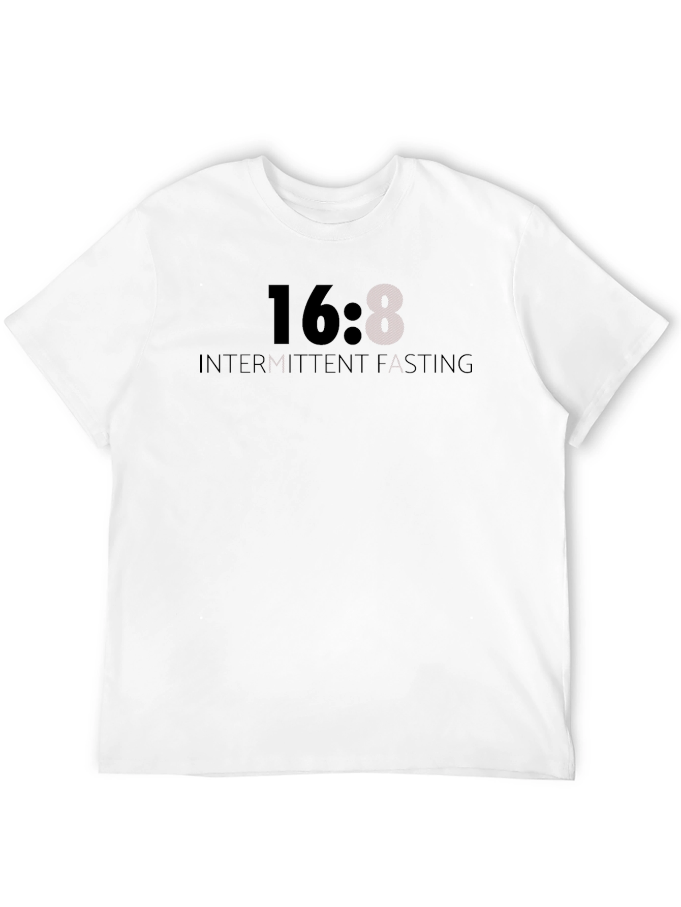 Black 16:8 Intermittent Fasting T-Shirt - Black view 12