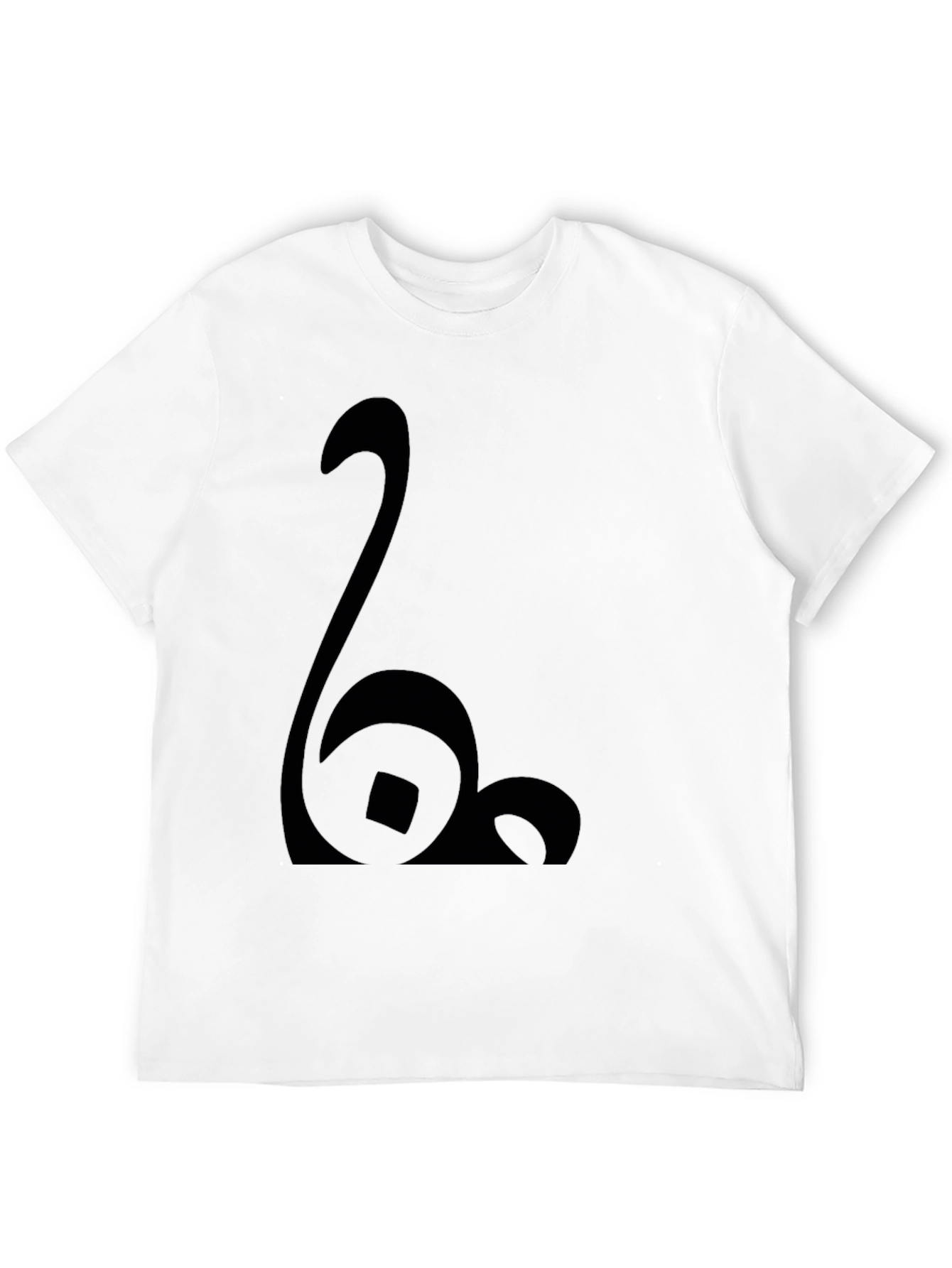 Black Modern Black Graphic Tee - Abstract Design view 12