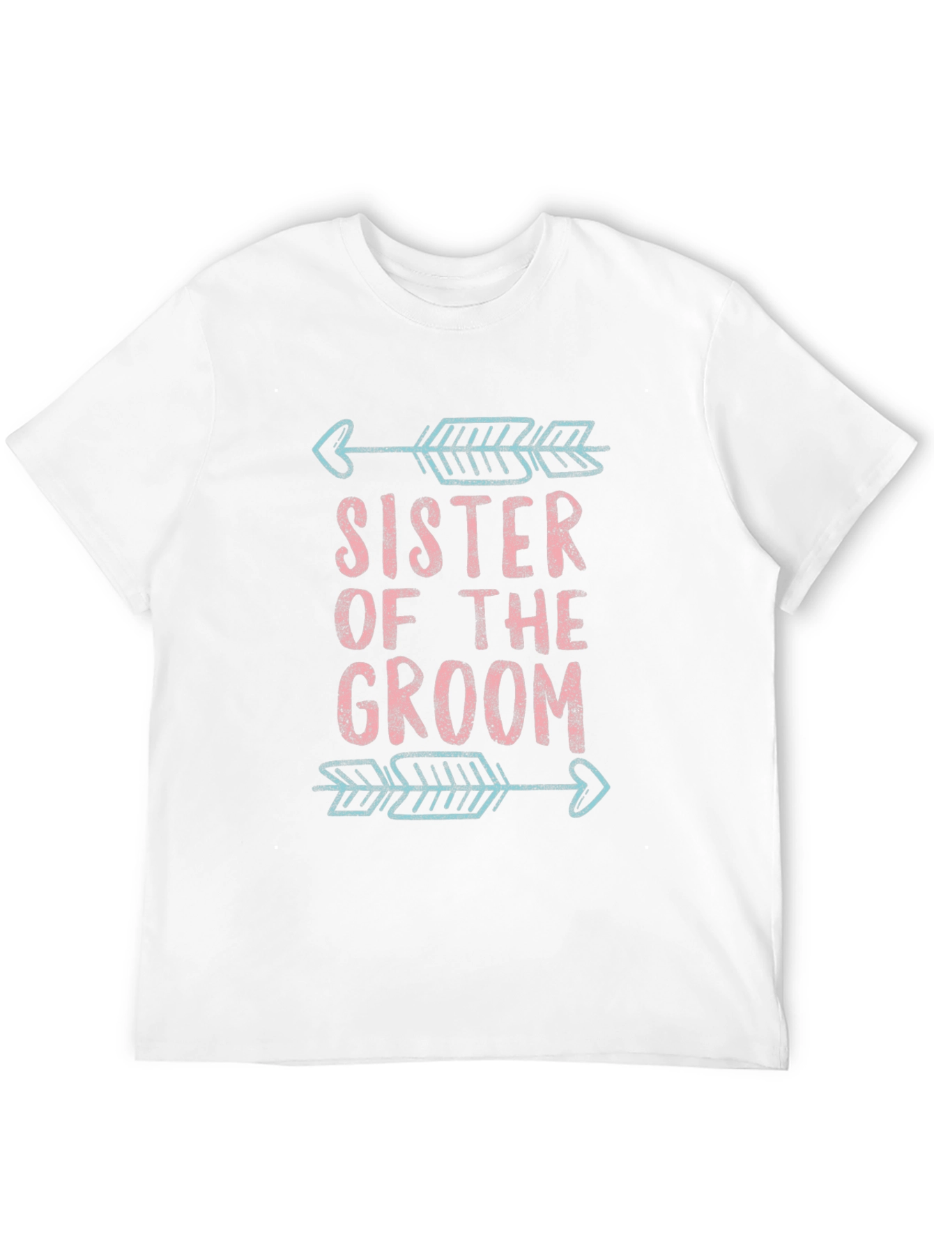 Black Sister of the Groom T-Shirt Wedding Party view 12