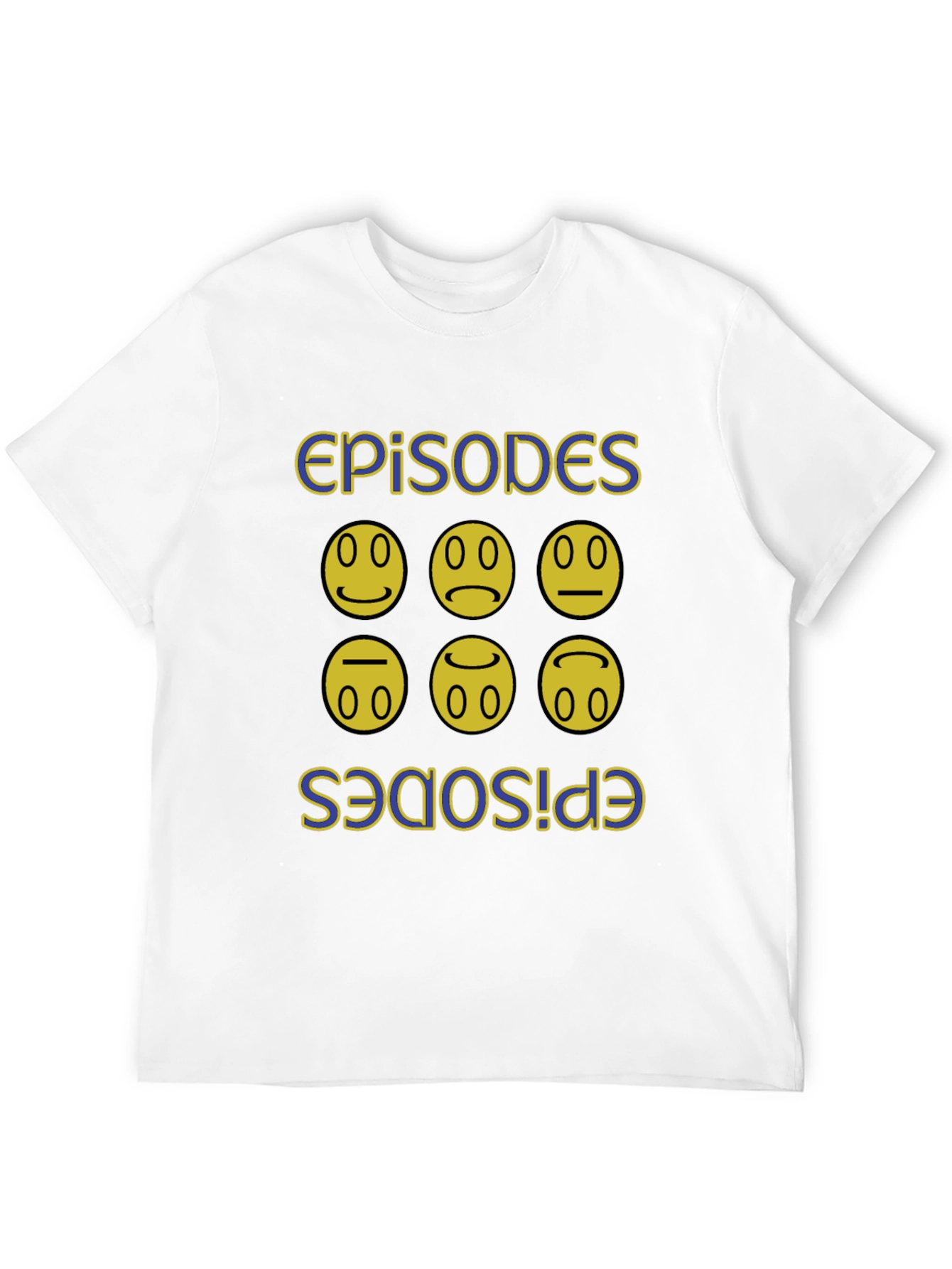 Black Episodes Faces Graphic Black T-Shirt view 12