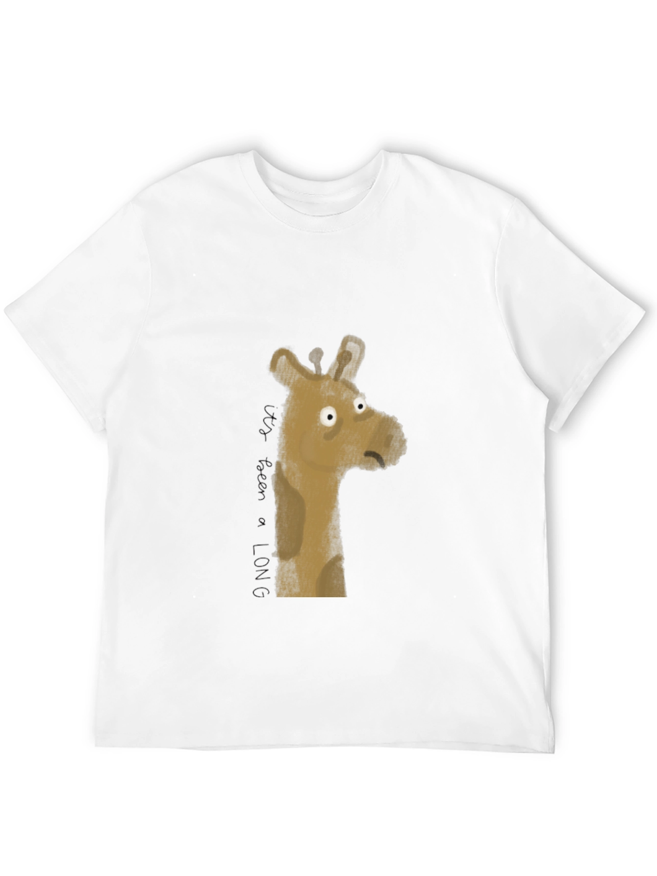Black Men's Black Giraffe Graphic Tee view 12