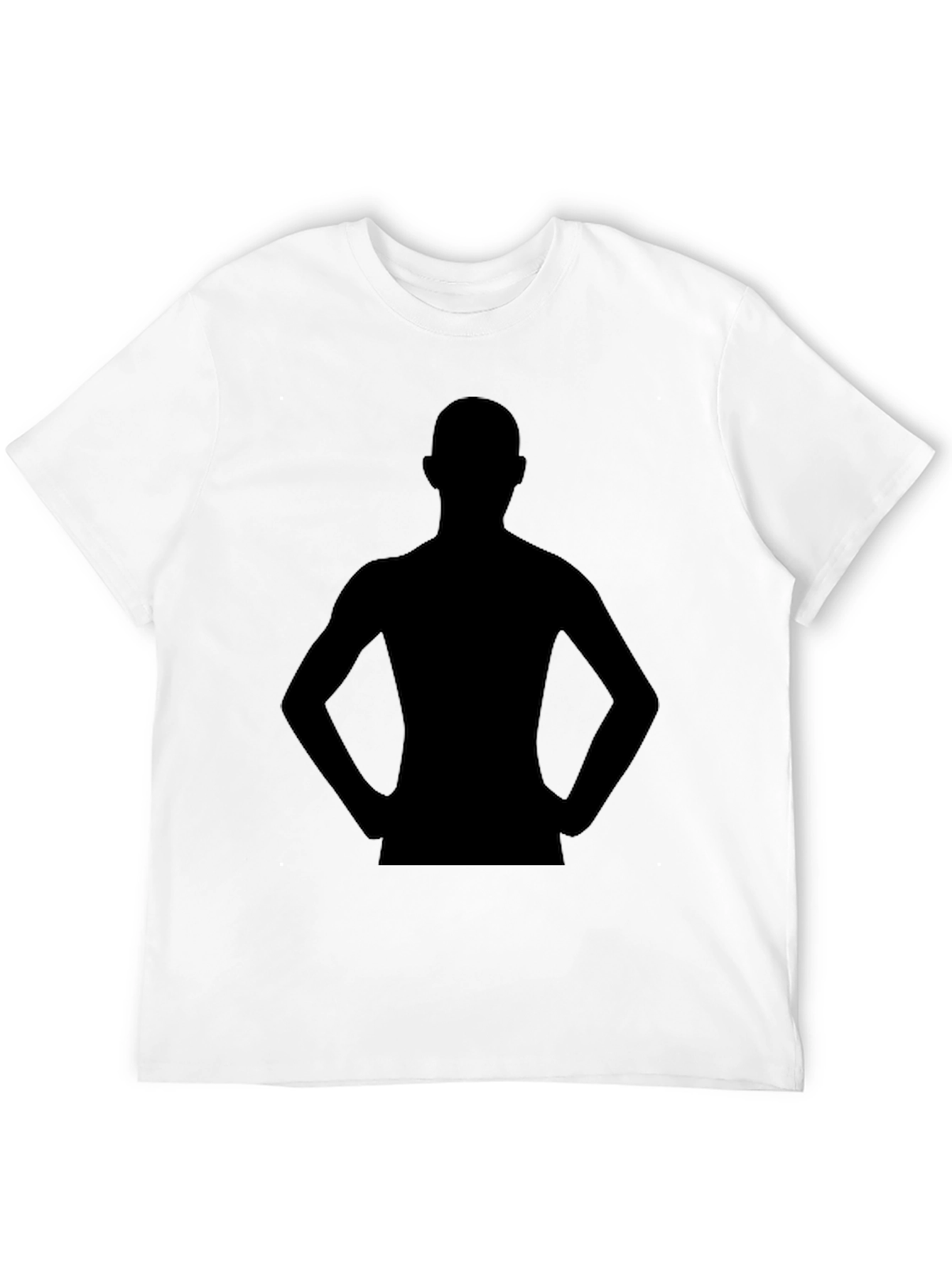 Black Silhouette Graphic Print Tee - Modern Style view 12