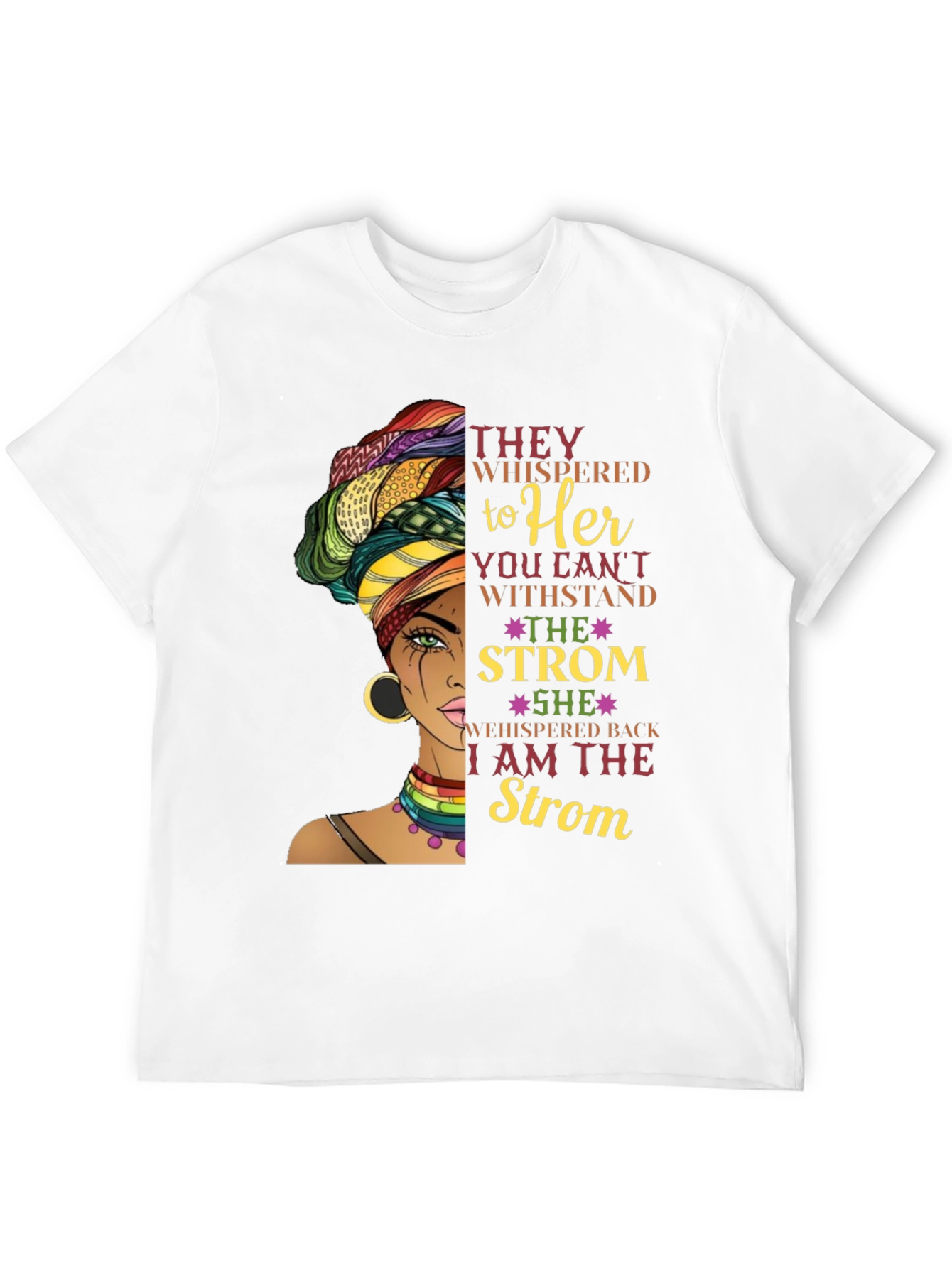 Black Empowered Woman T-Shirt: I am the Storm view 12