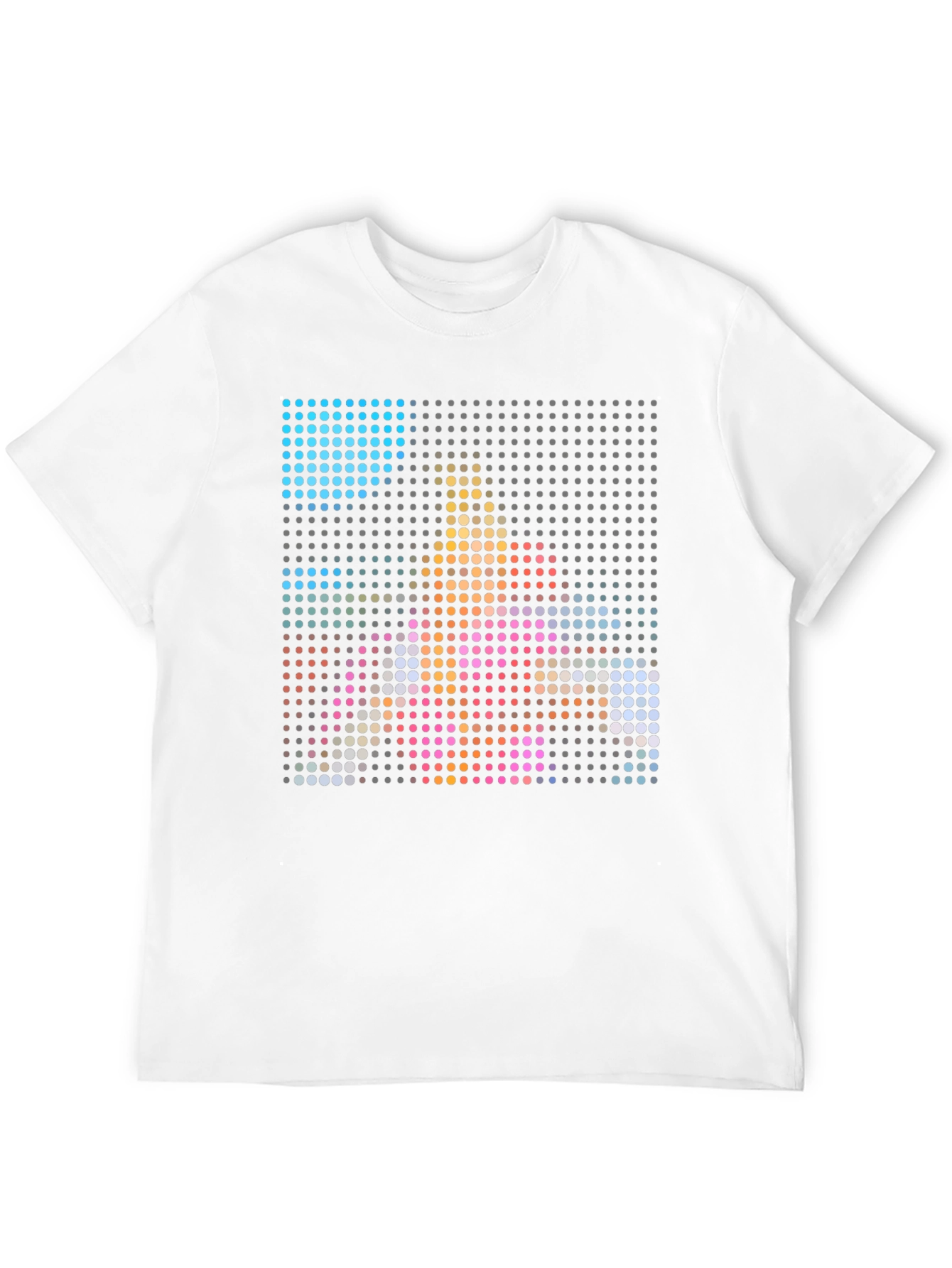 Black Pixel Art Graphic Black T-Shirt view 12