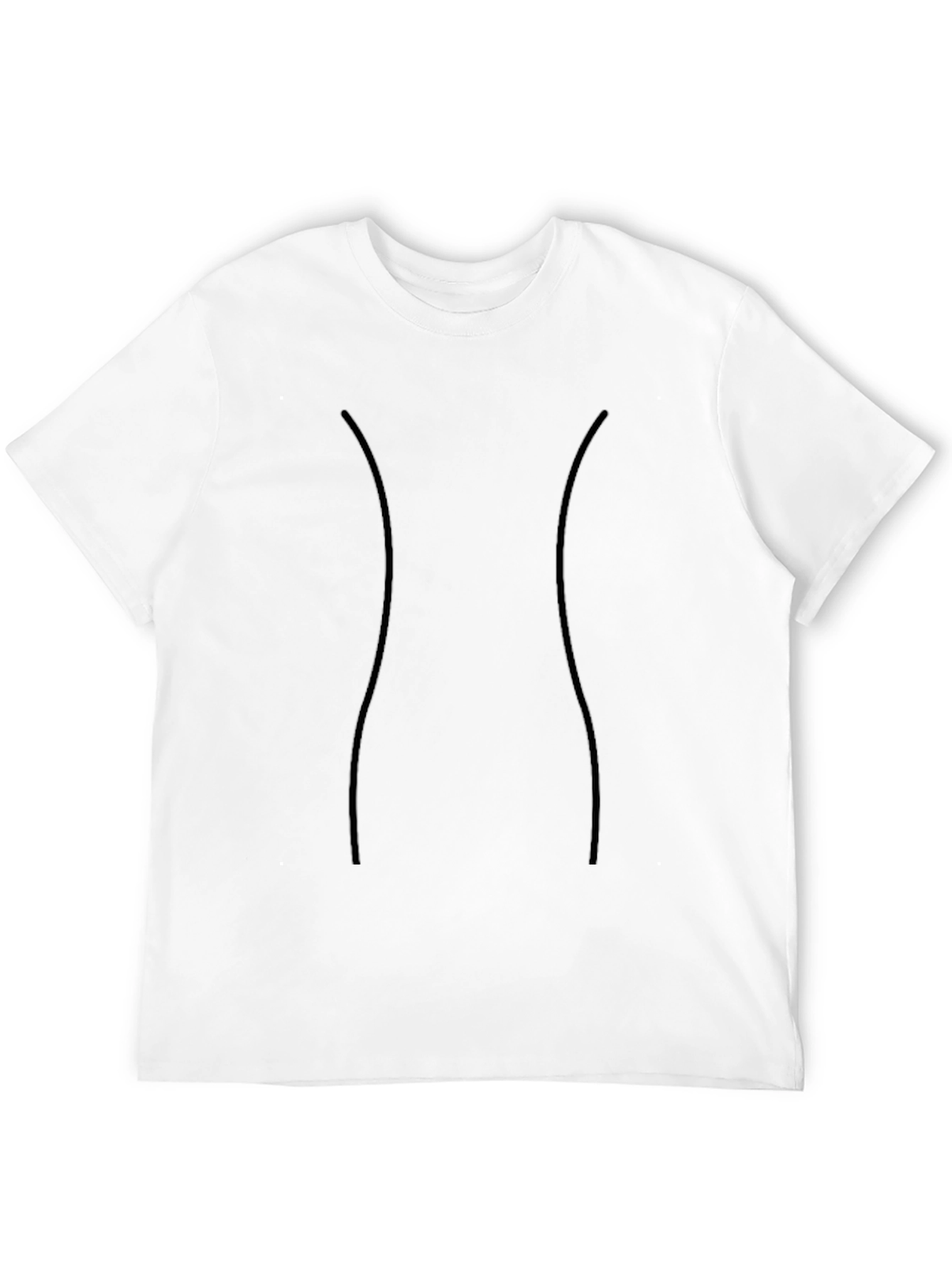 Black Men's Black Fitted T-Shirt view 12