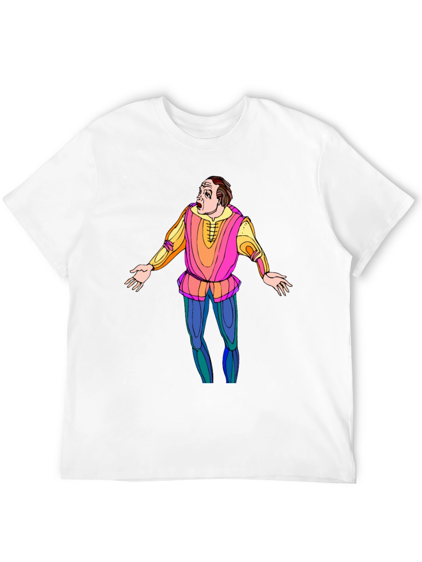 Black Opera Singer Graphic T-Shirt - Black Cotton Tee view 12