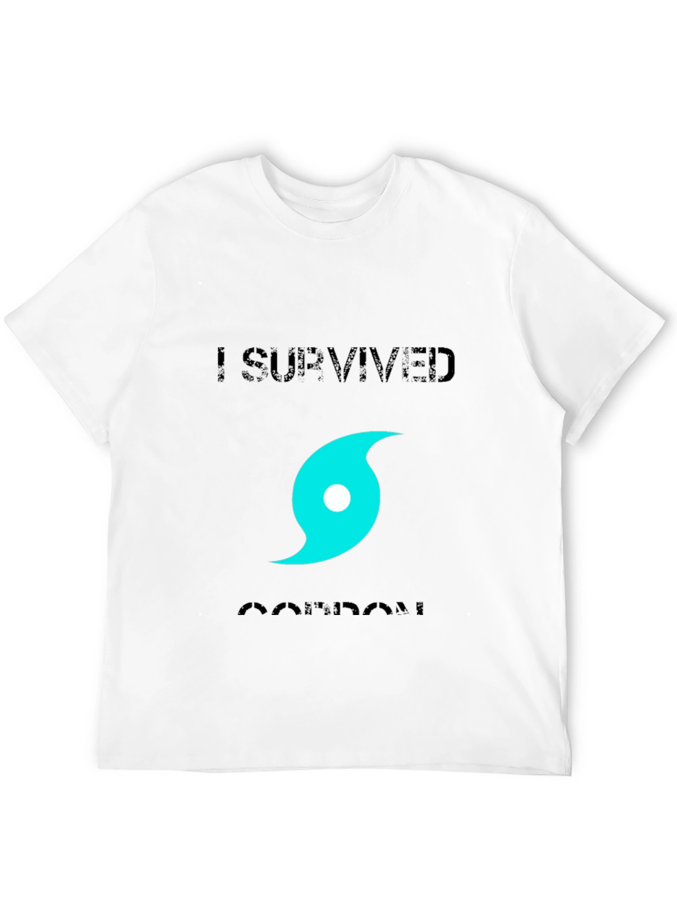 Black I Survived Hurricane T-Shirt view 12