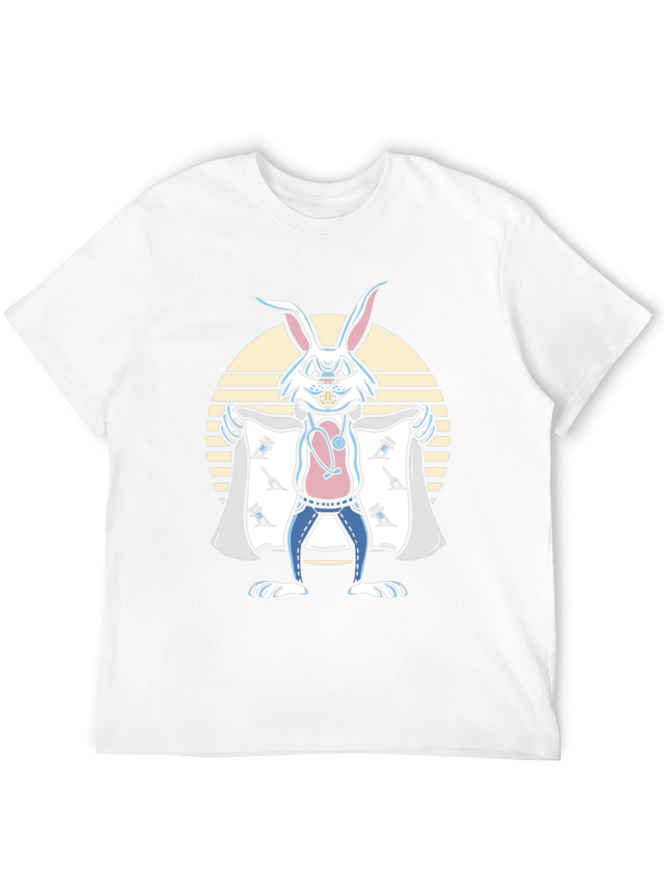 Black Rabbit Doctor Graphic Tee - Medical Humor view 12