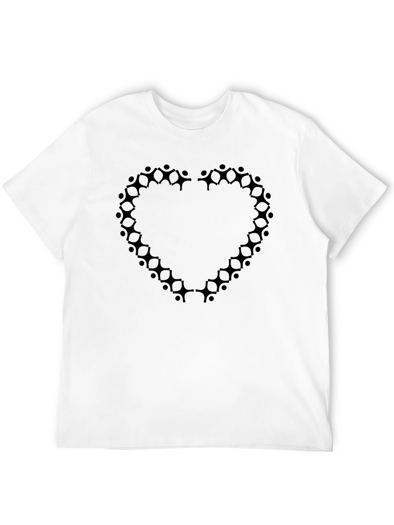 Black Heart of Humanity Black T-Shirt view 12