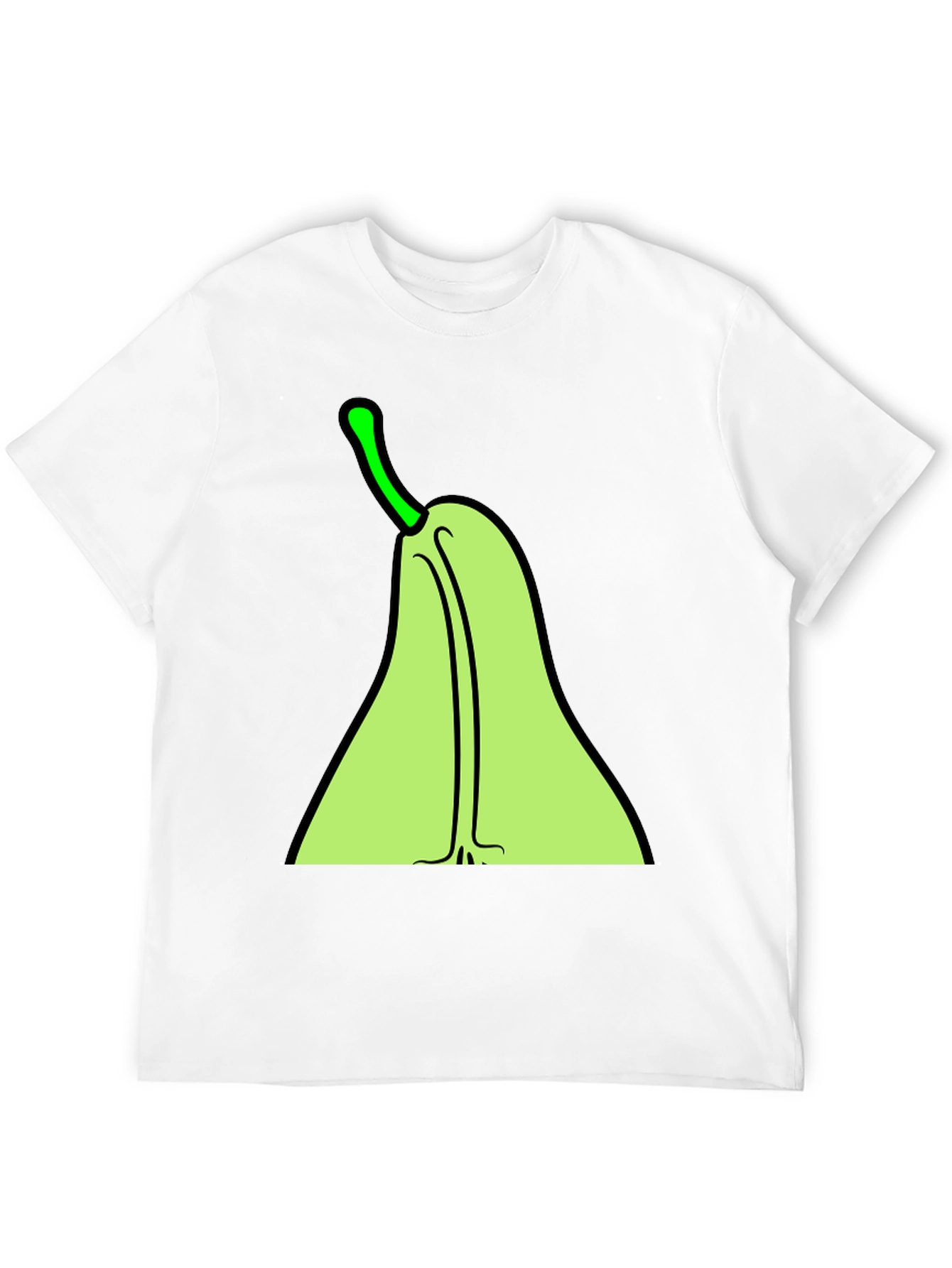 Black Pear Graphic Tee - Quirky Fruit T-Shirt view 12