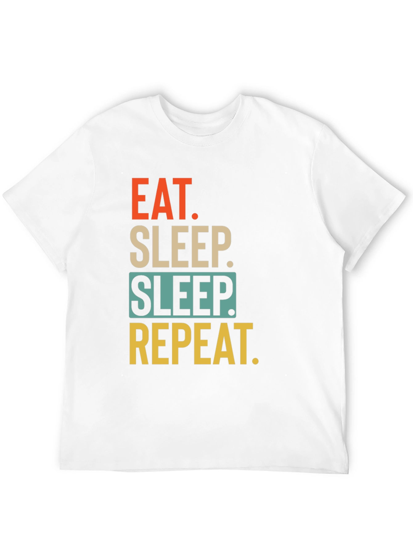 Black Eat Sleep Repeat Graphic T-Shirt view 12