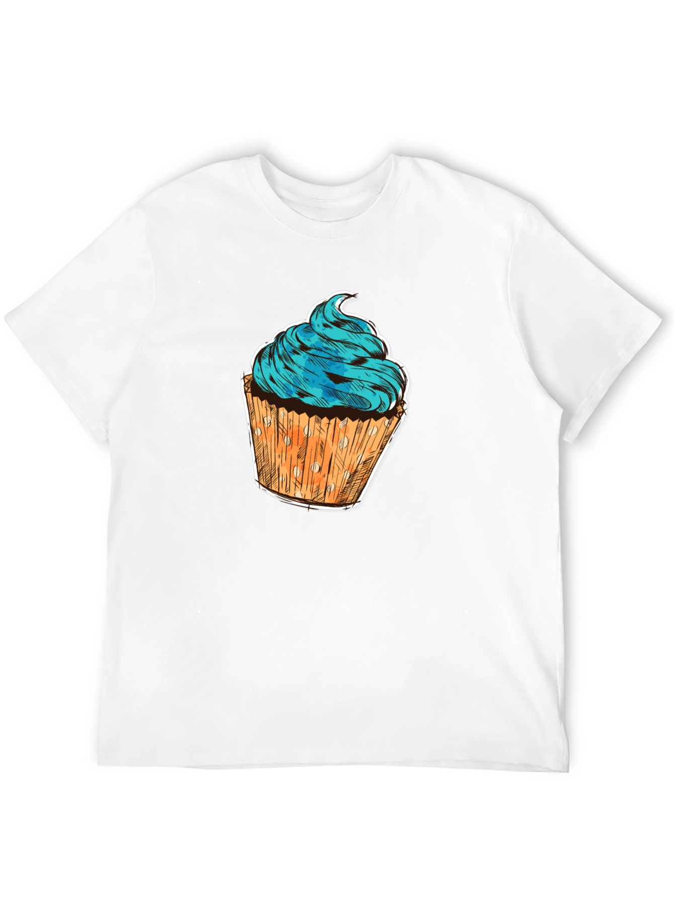 Black Cupcake Graphic T-Shirt - Sweet Treat Design view 12