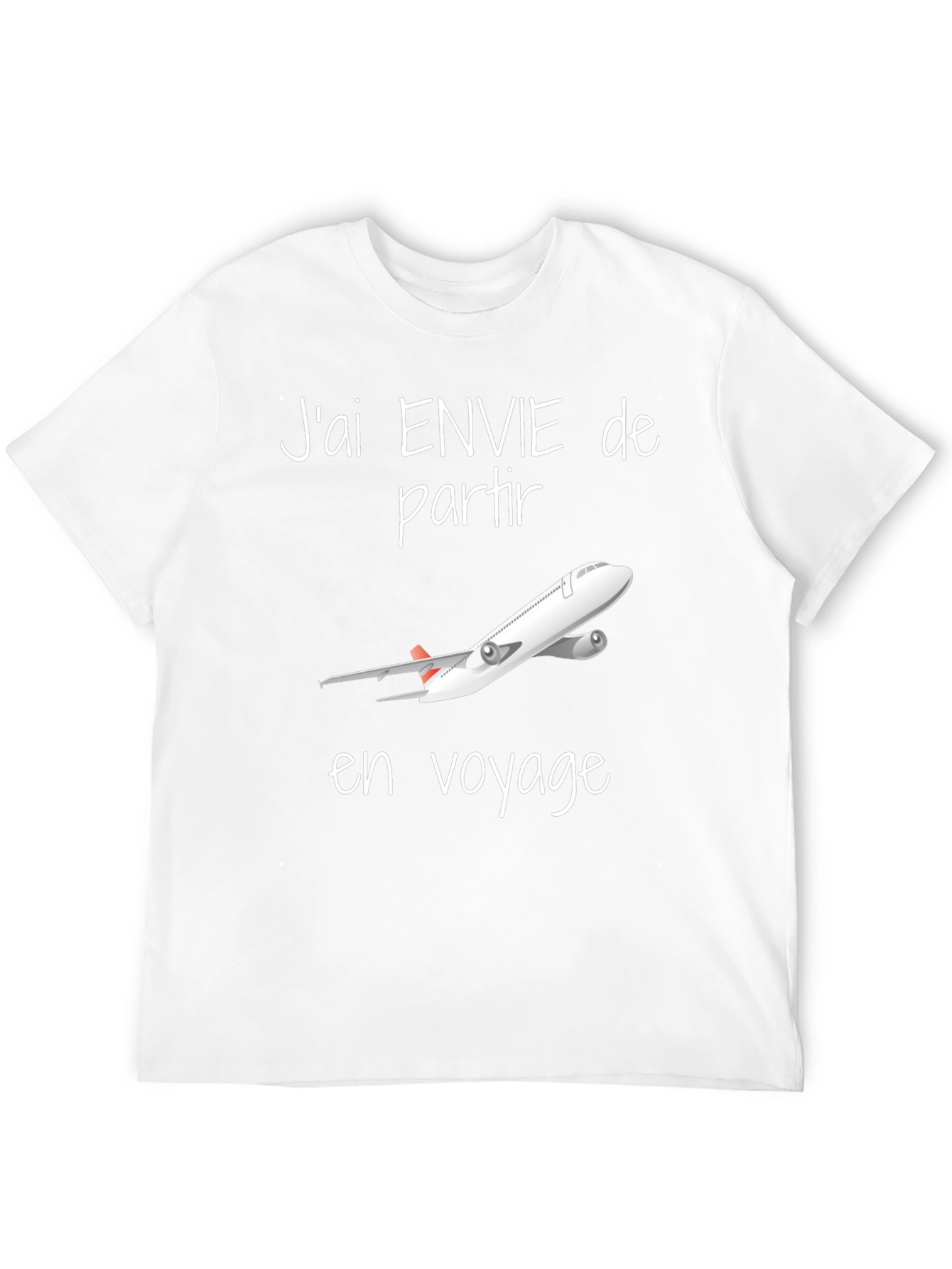 Black Travel T-Shirt - "J'ai envie de partir en voyage" view 12