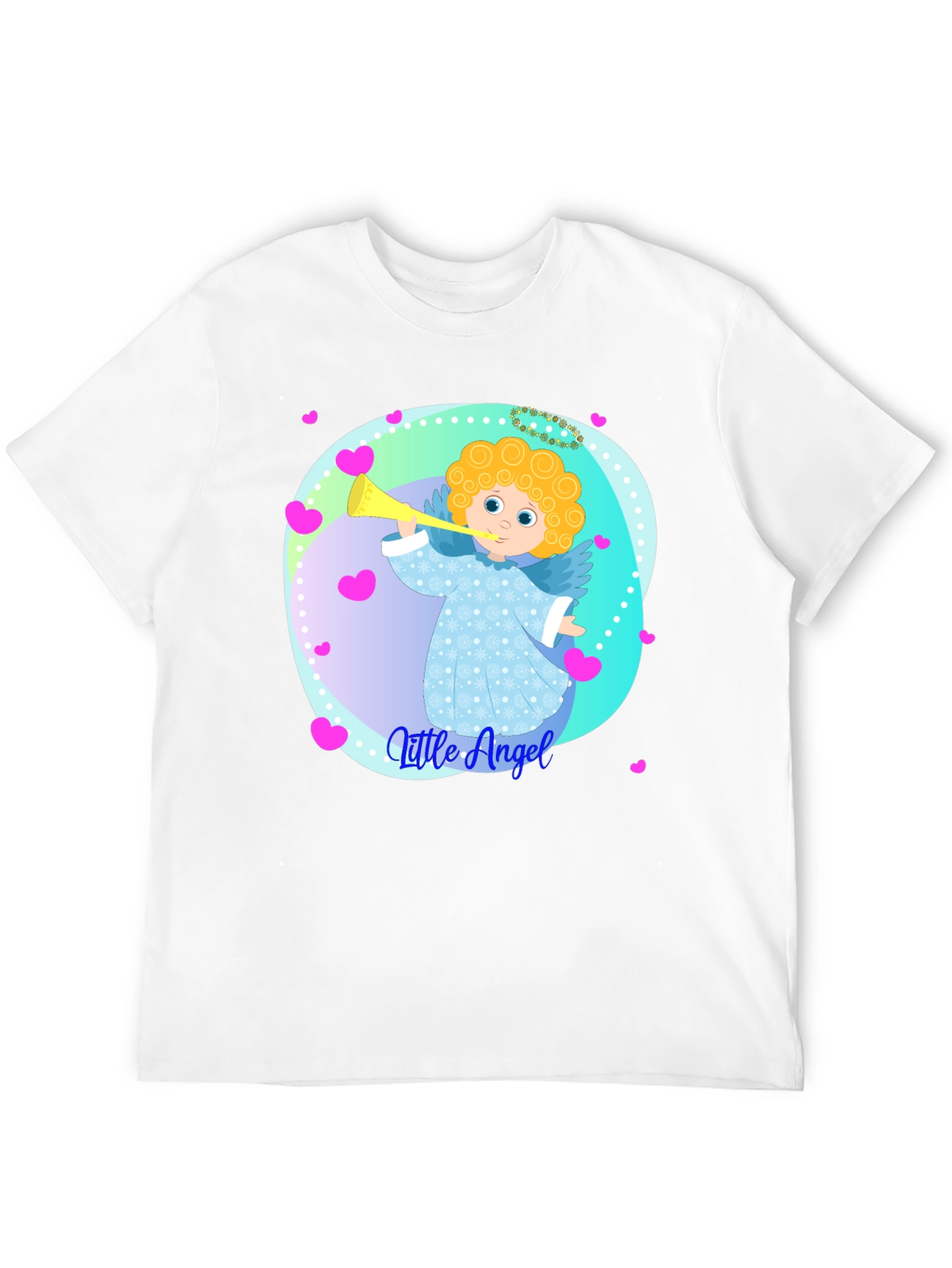 Black Little Angel Graphic Tee - Soft Cotton Comfort view 12
