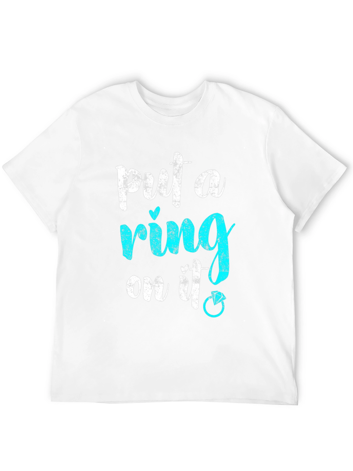 Black Put a Ring On It! Engagement T-Shirt view 12